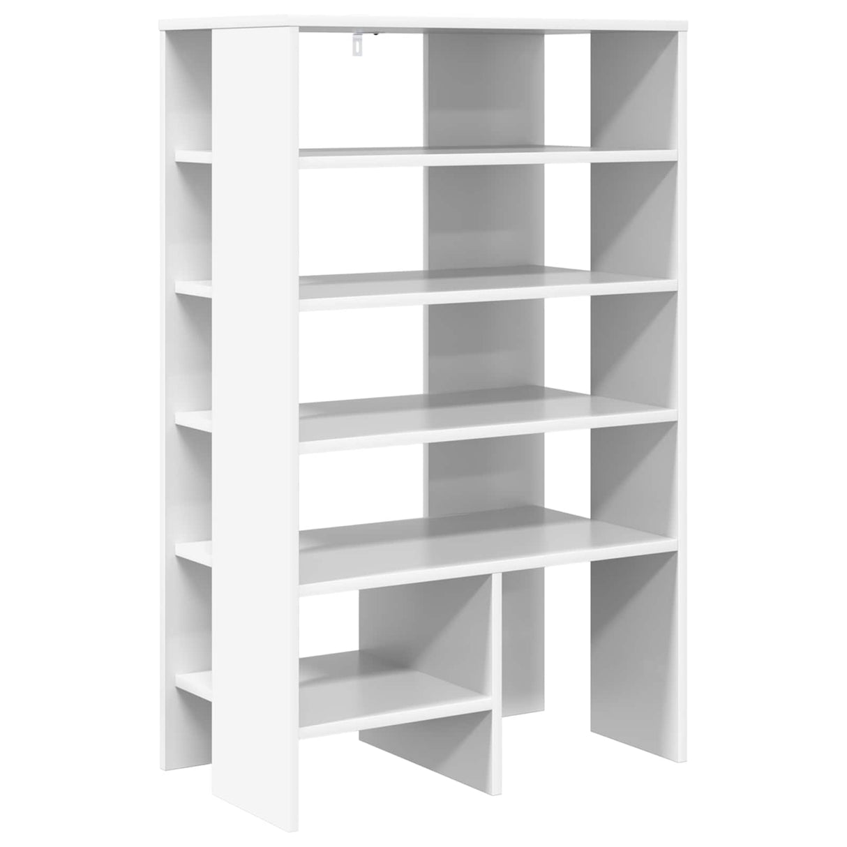 Shoe Cabinet with Shelf 2 pcs White Engineered Wood