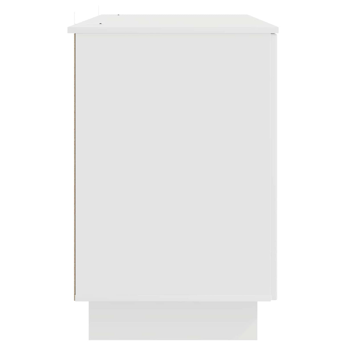 Desk White Engineered Wood 142.5 x 50 x 75 cm