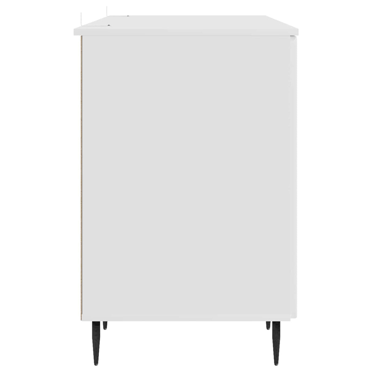 Desk with Shelf White 142.5 x 50 x 75 cm Engineered Wood