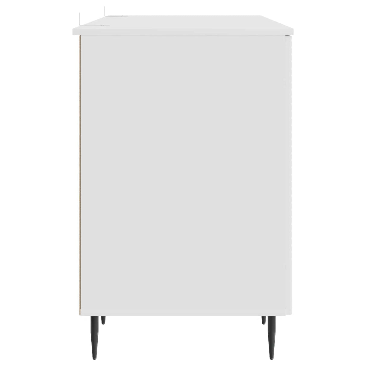 Desk with Shelf White 142.5 x 50 x 75 cm Engineered Wood