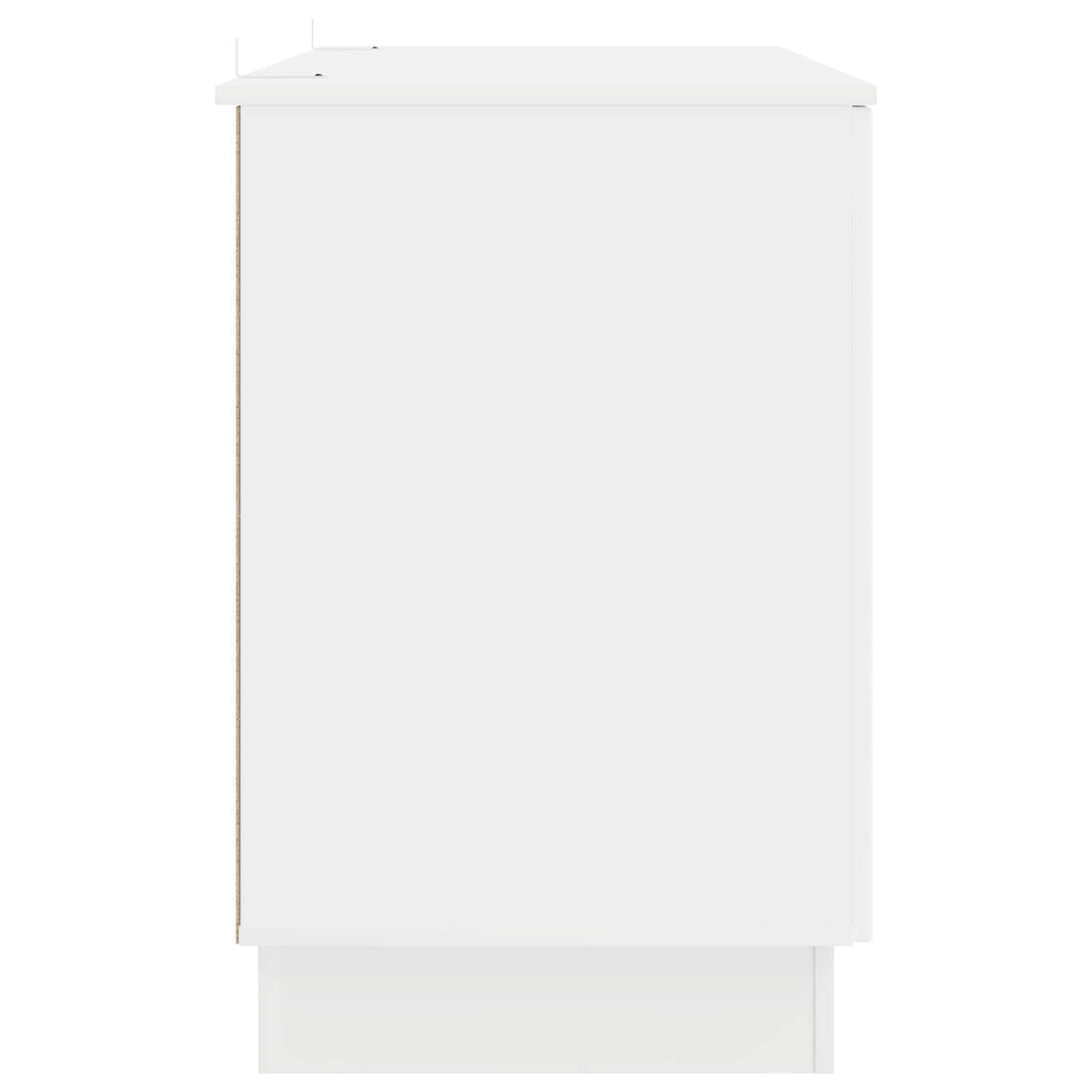 Desk with Shelf White 142.5 x 50 x 75 cm Engineered Wood