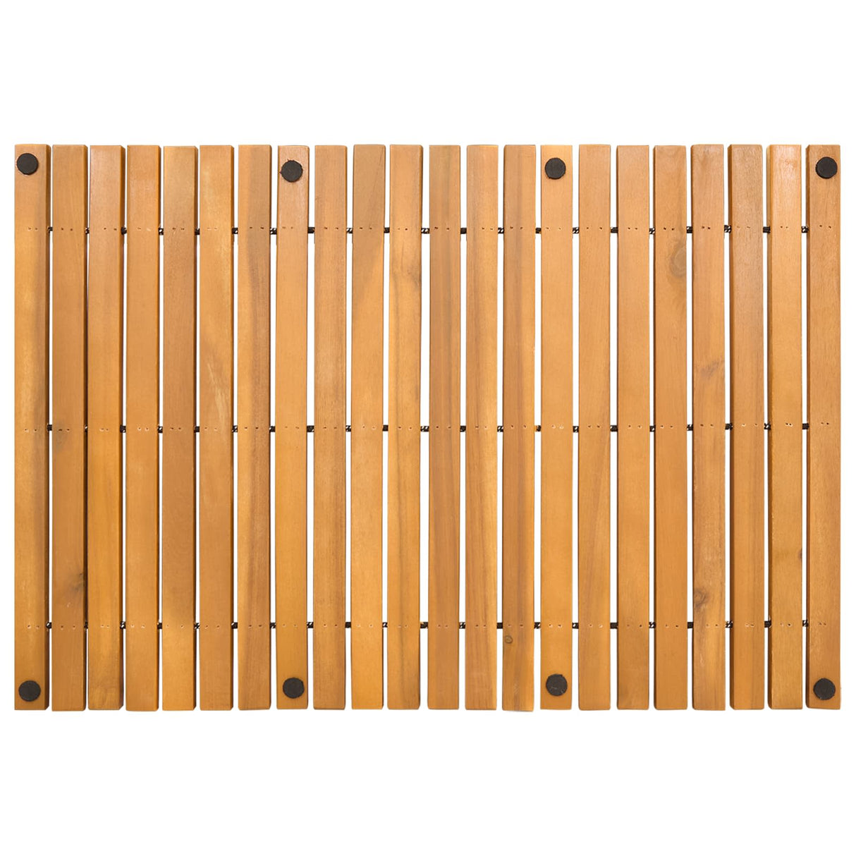 Bath Mat Brown 60 x 40 cm Solid Acacia Wood