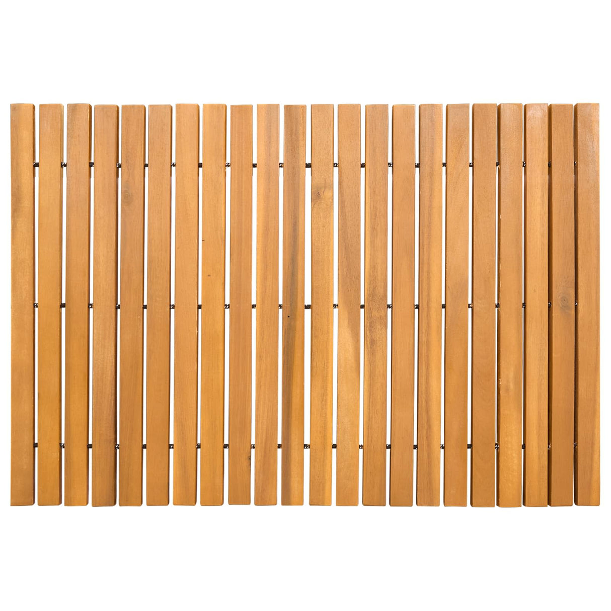 Bath Mat Brown 60 x 40 cm Solid Acacia Wood