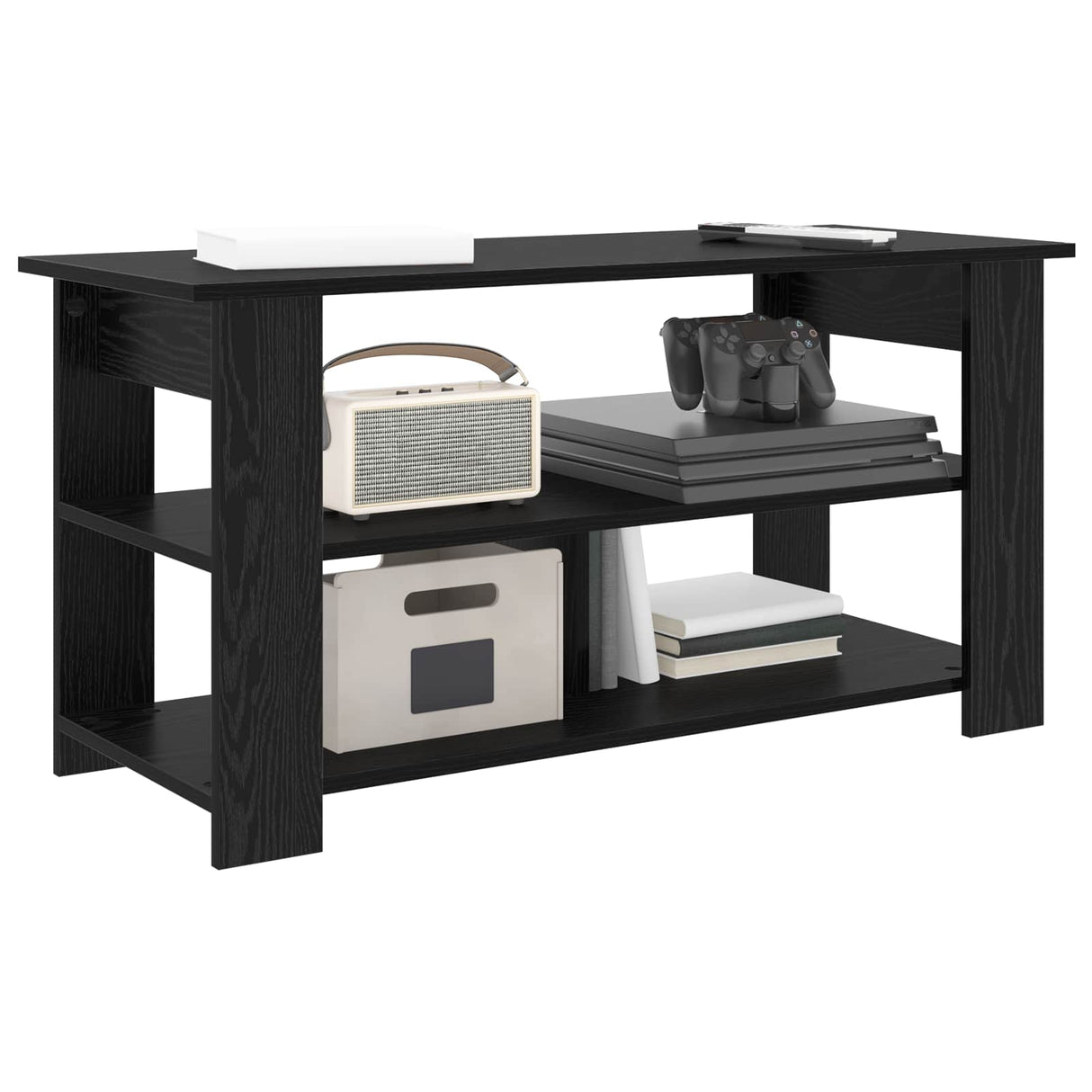 TV stand Black Oak 100 x 40 x 50 cm
