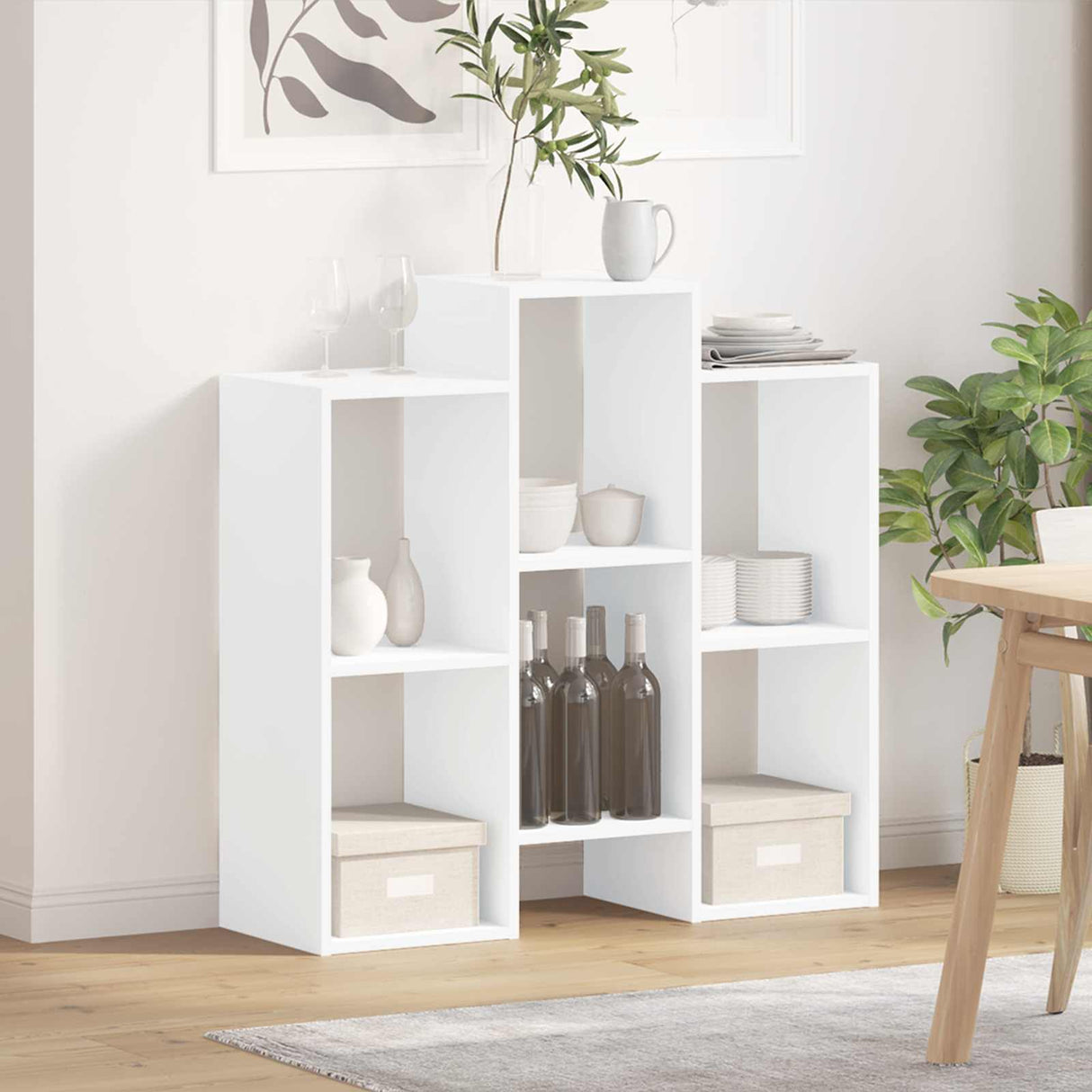 Sideboard White 90 x 30 x 90 cm