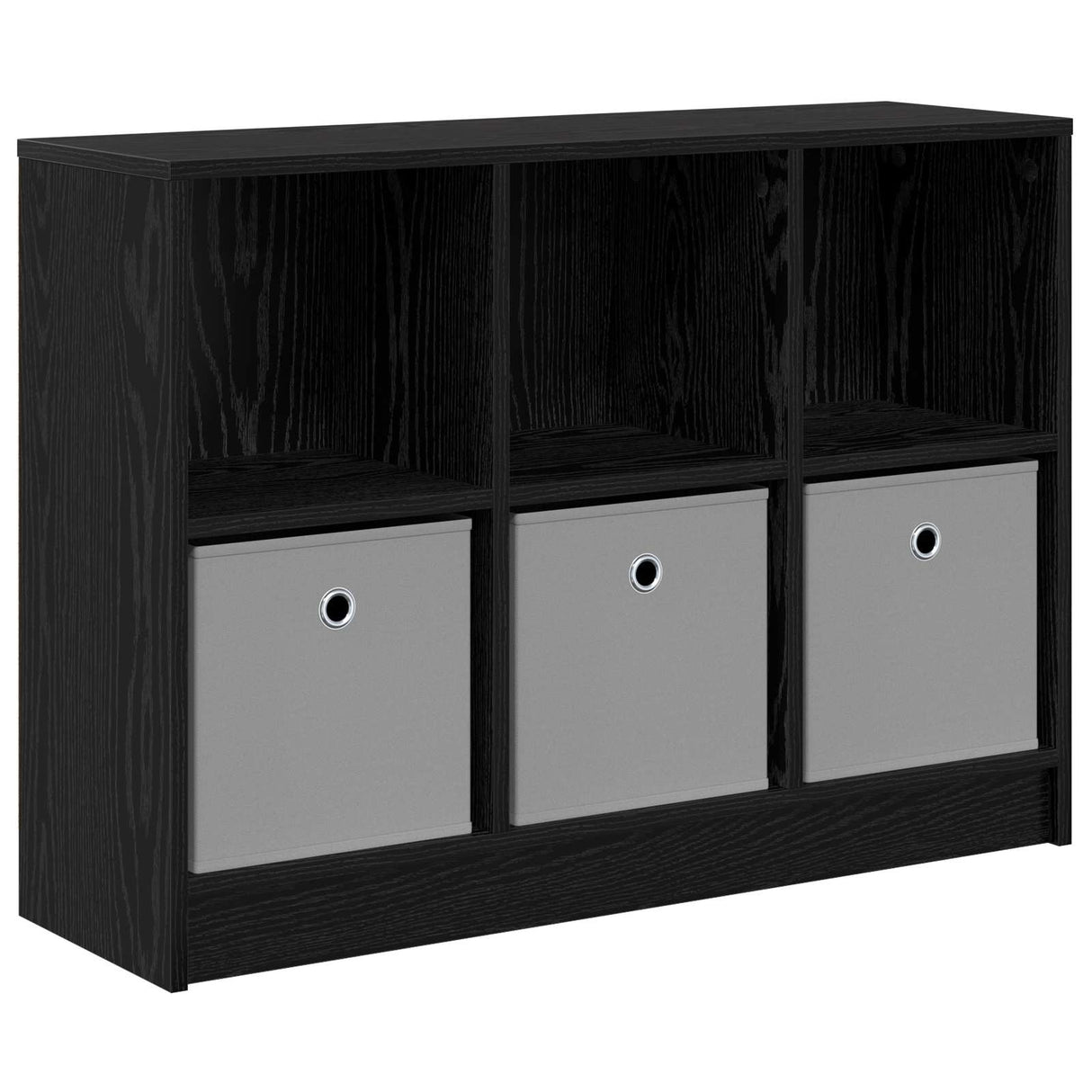 Sideboard with Drawer Black Oak 88.5 x 27.5 x 63.5 cm