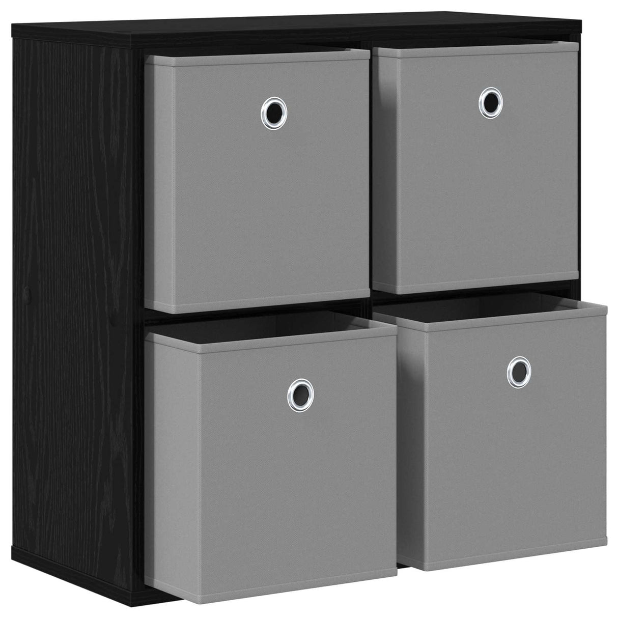 Sideboard with Drawer Black Oak 59.5 x 27 x 57 cm