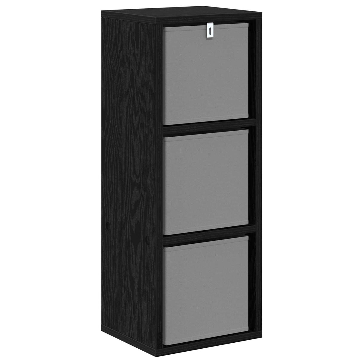 Sideboard with Drawer Black Oak 25.5 x 22 x 69.5 cm