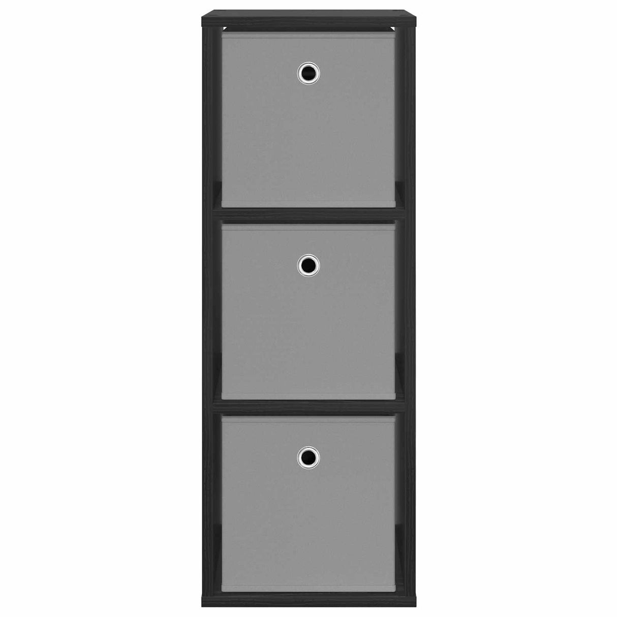Sideboard with Drawer Black Oak 30.5 x 27 x 84.5 cm