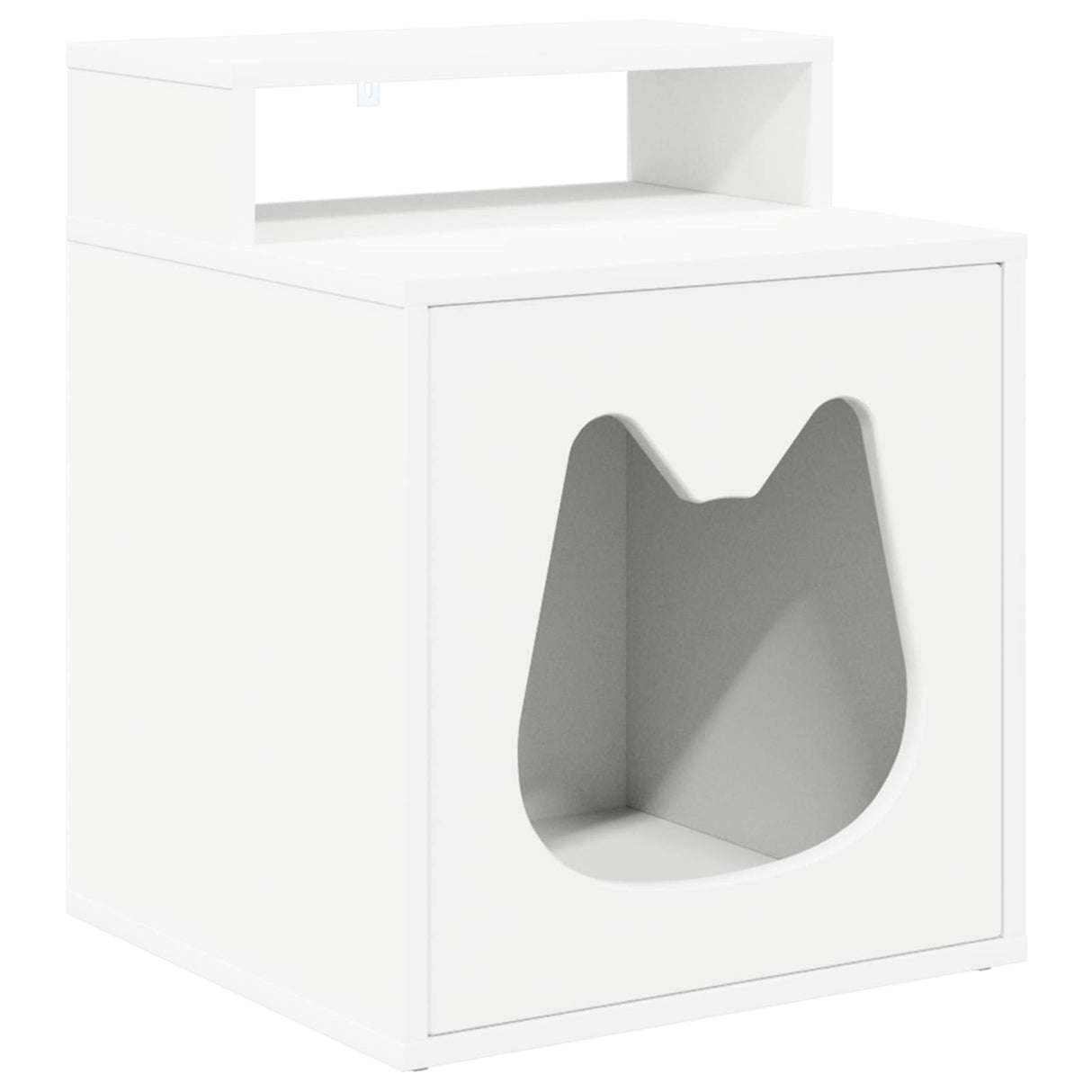 Cat House White 42.5 x 40 x 53.5 cm Engineered Wood
