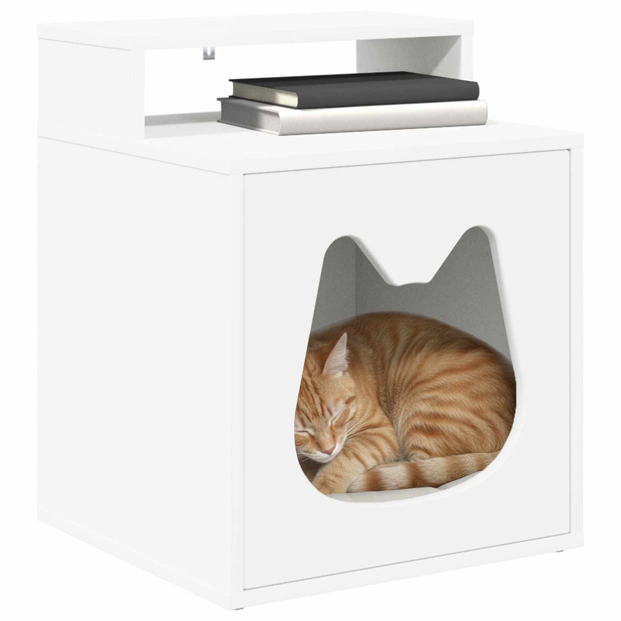Cat House White 42.5 x 40 x 53.5 cm Engineered Wood