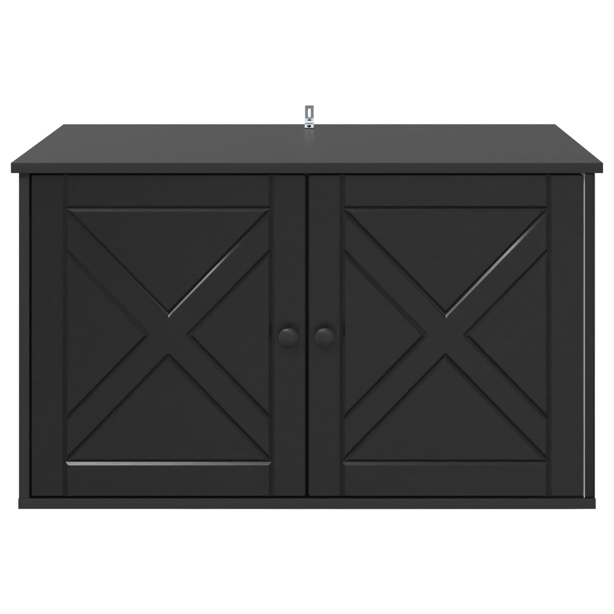 Cat House Black 85 x 55 x 50.5 cm Engineered Wood