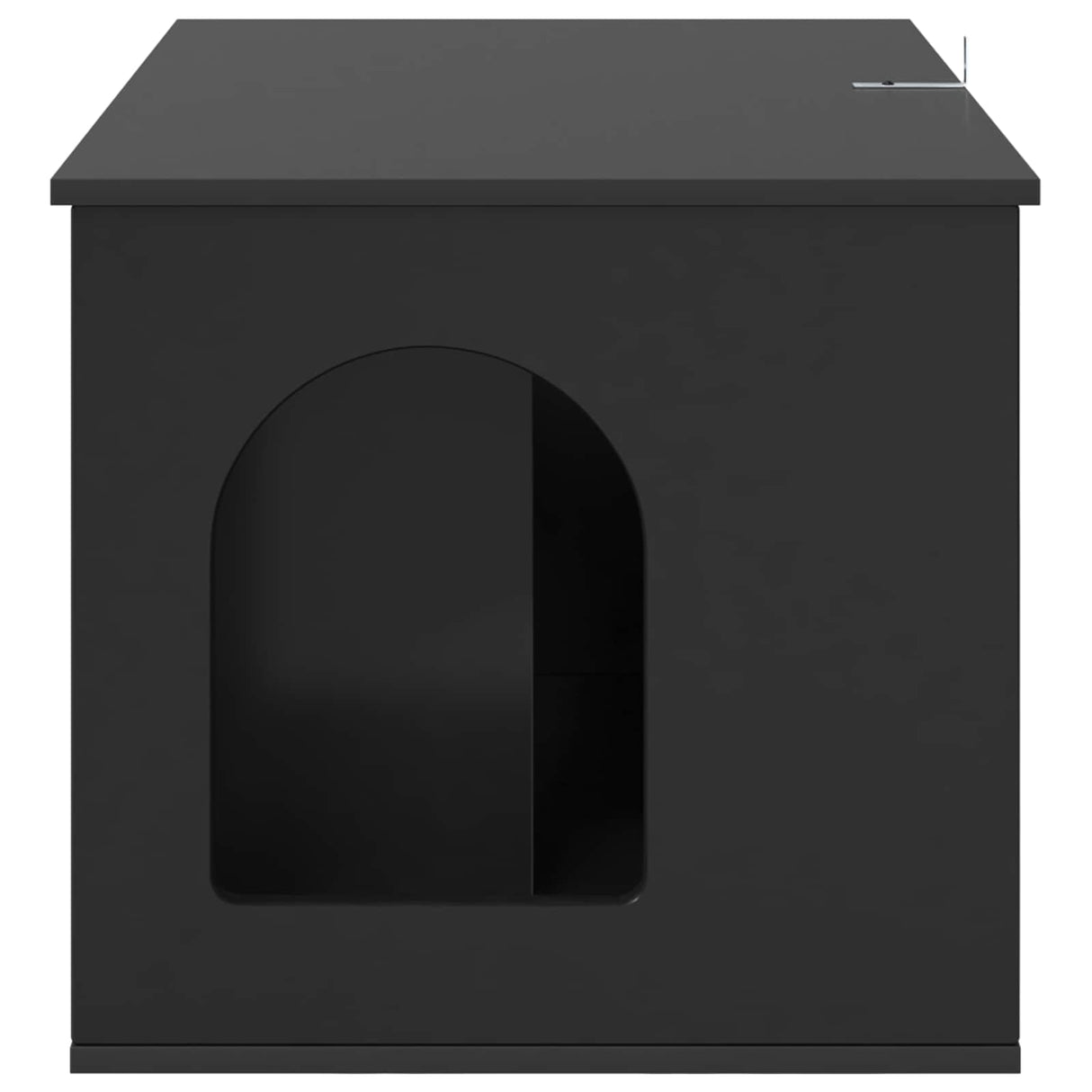 Cat House Black 85 x 55 x 50.5 cm Engineered Wood