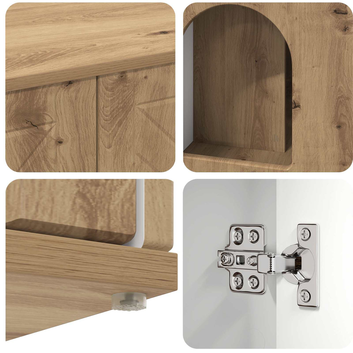 Cat House Artisian Oak 85 x 55 x 50.5 cm Engineered Wood