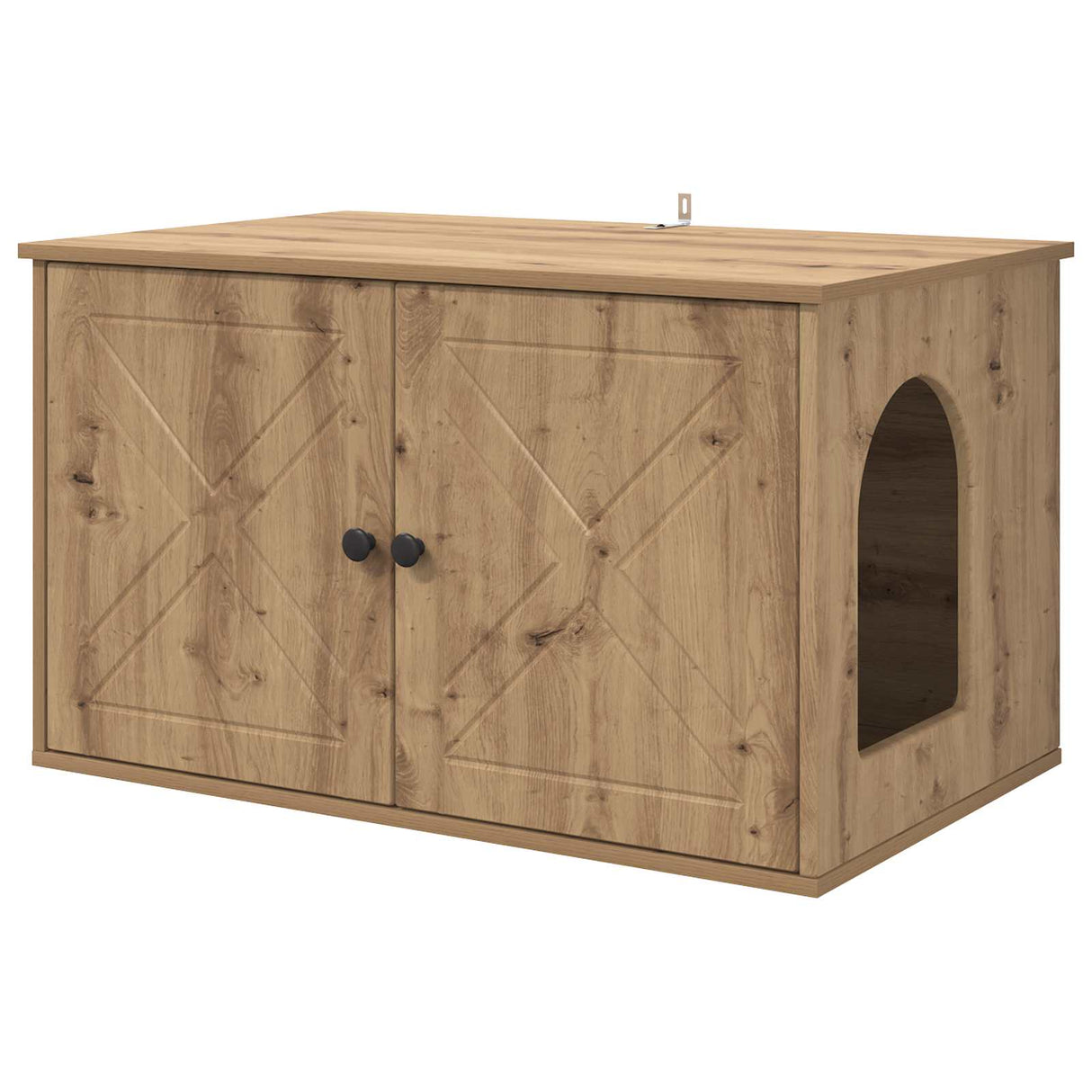 Cat House Artisian Oak 85 x 55 x 50.5 cm Engineered Wood