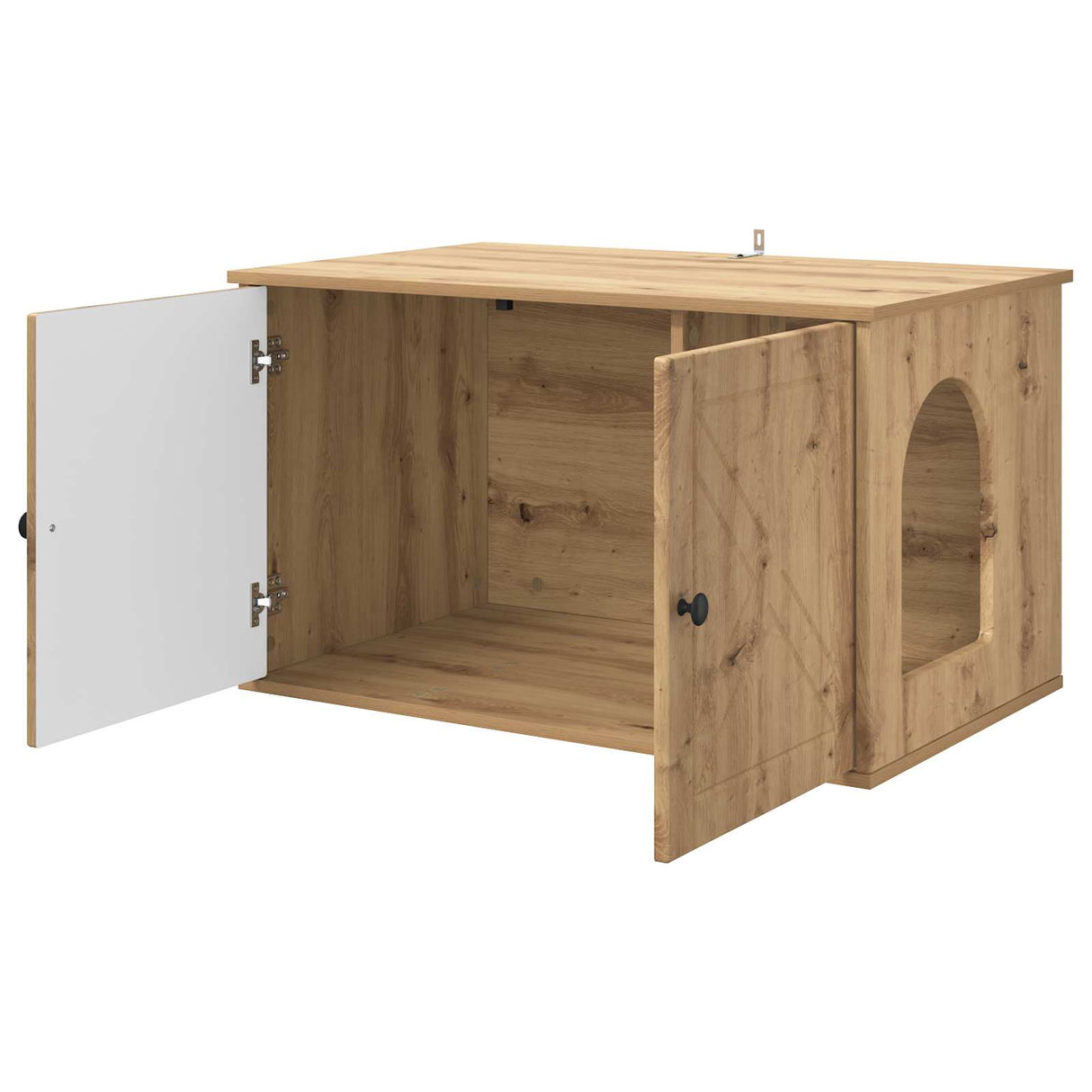 Cat House Artisian Oak 85 x 55 x 50.5 cm Engineered Wood