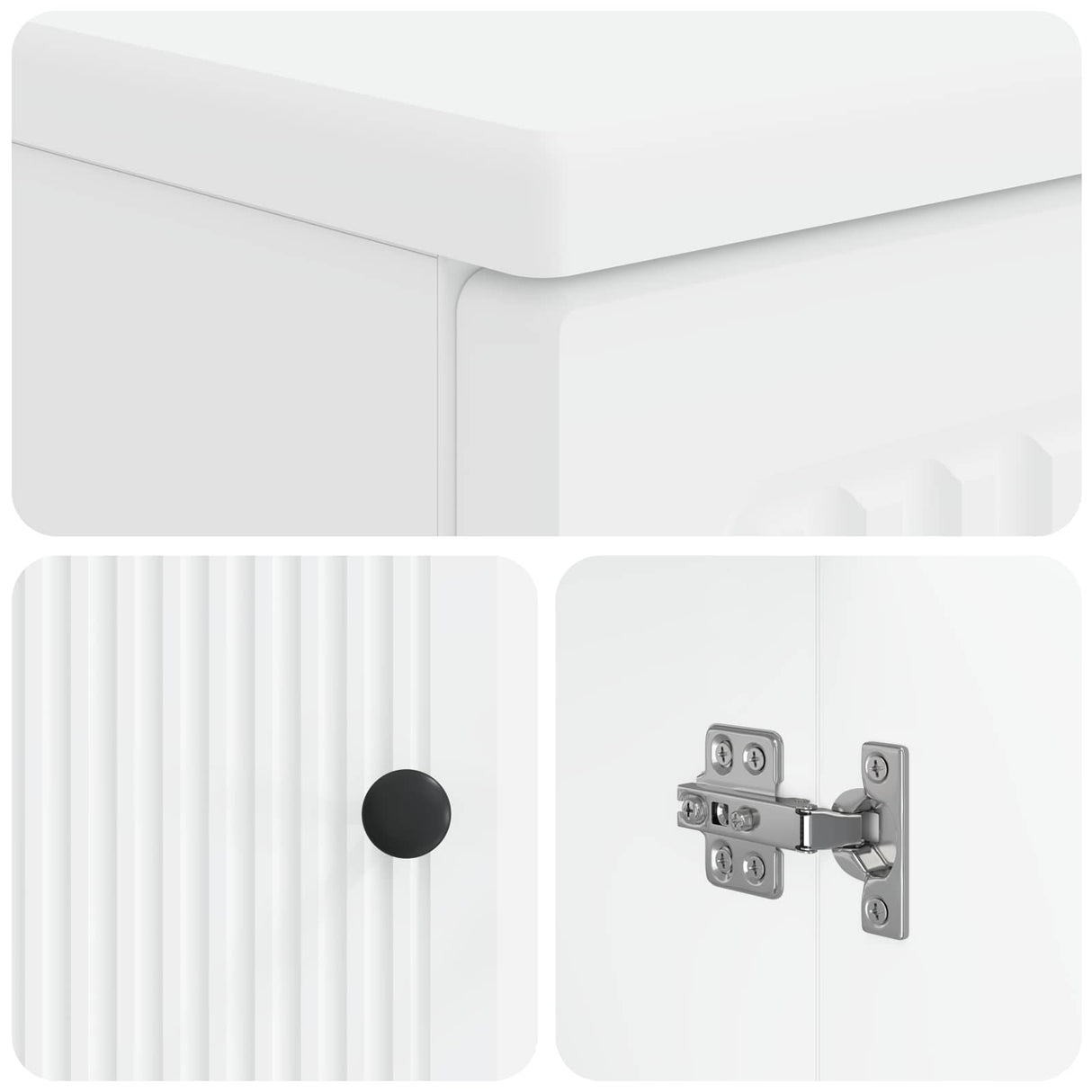 Bathroom Sink Cabinet UTRECHT White 59.5 x 31.5 x 59 cm