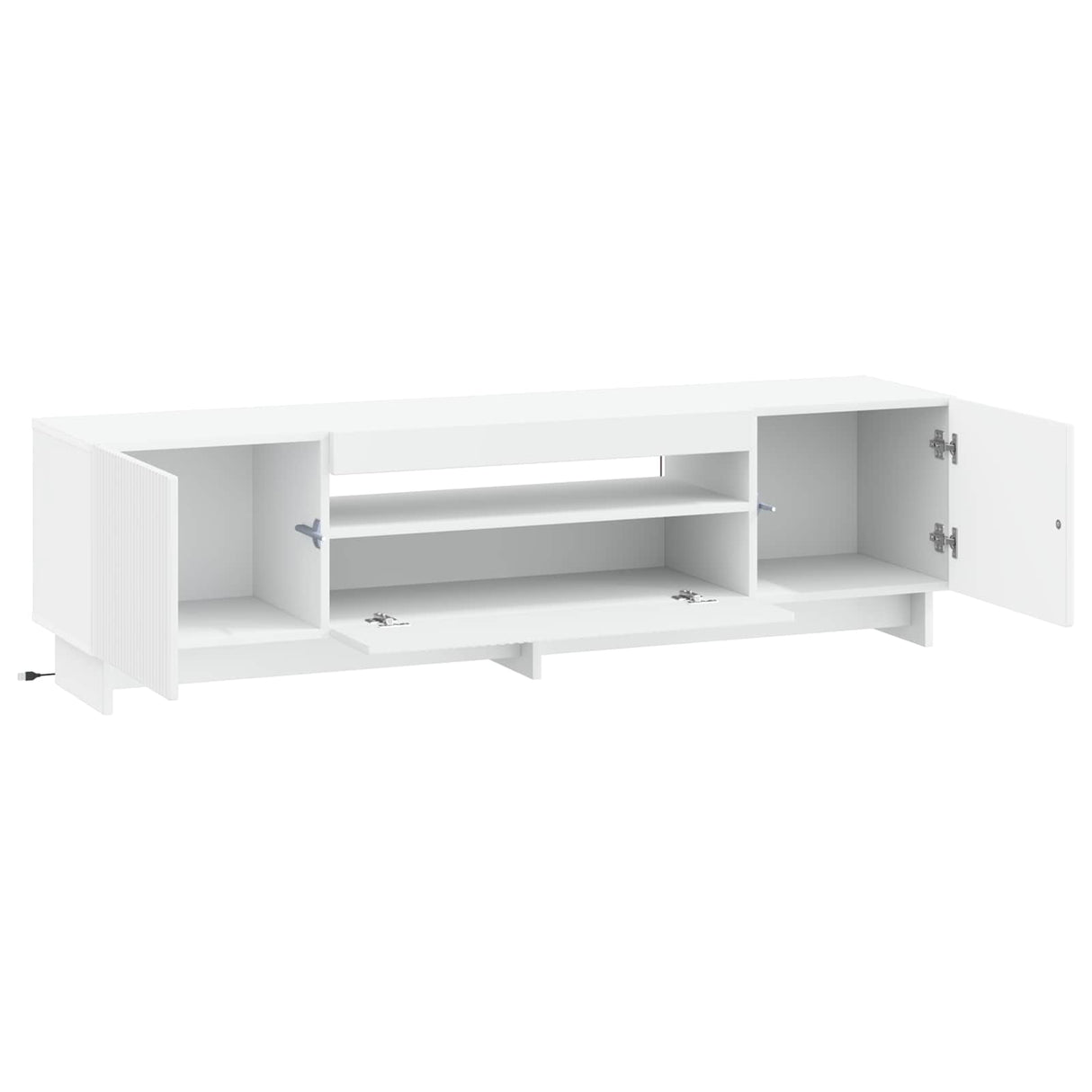 LED TV Cabinet EDE 153 x 35 x 43 cm White Engineered Wood