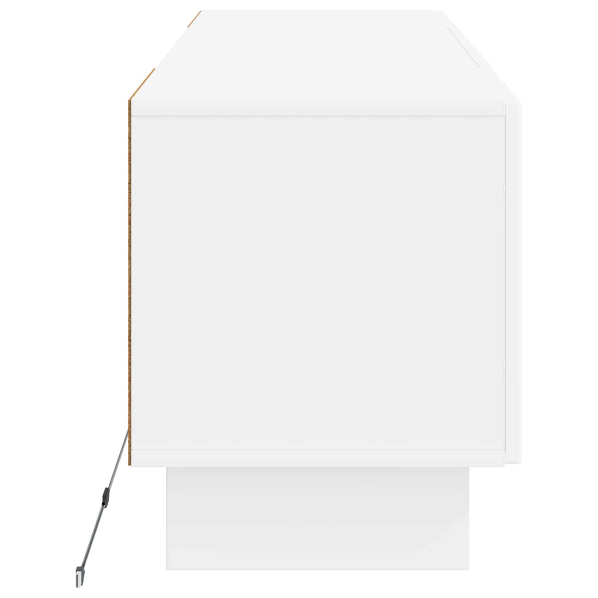 LED TV Cabinet EDE 153 x 35 x 43 cm White Engineered Wood