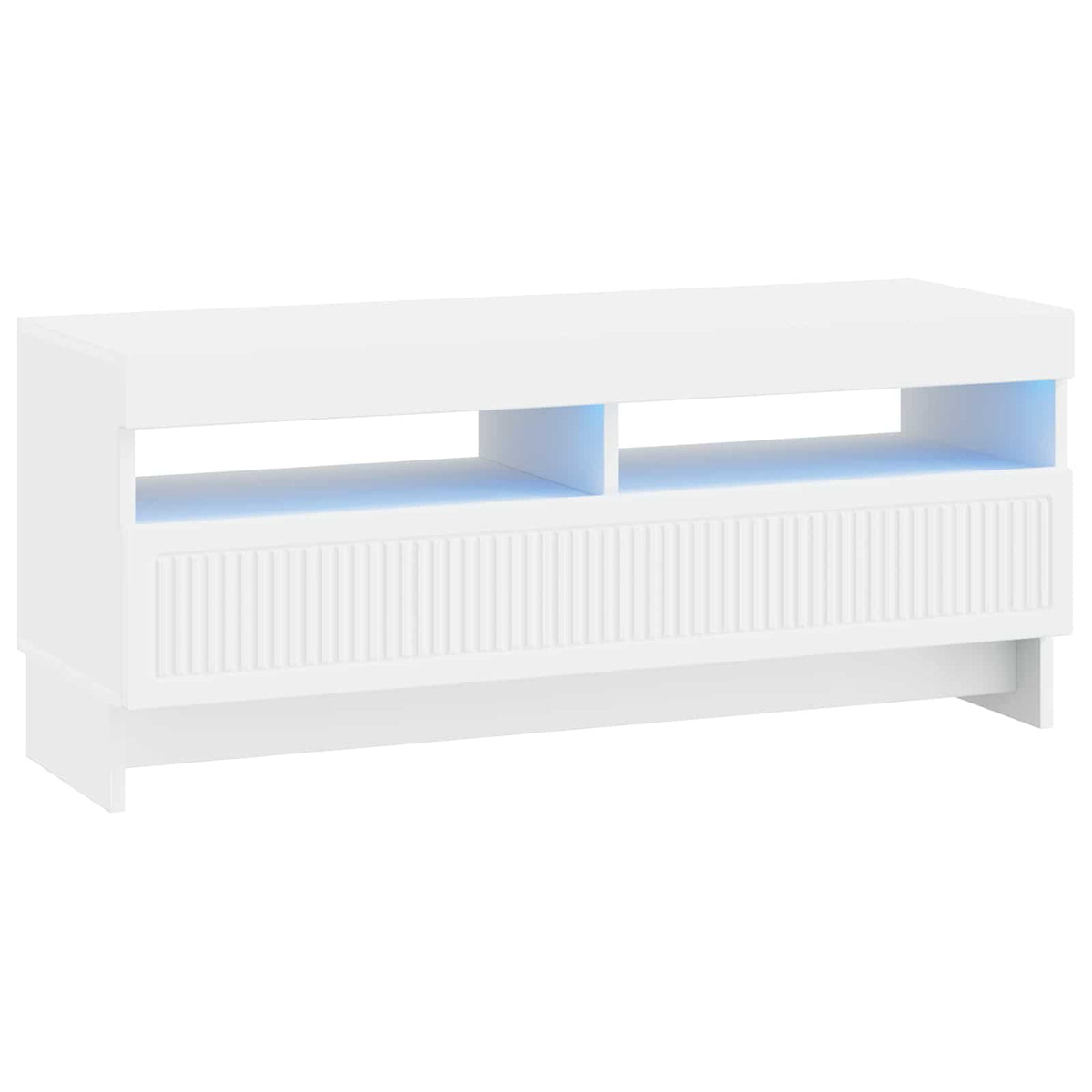 LED TV Cabinet EDE 100 x 35 x 43 cm White Engineered Wood