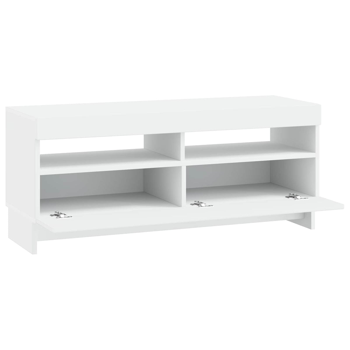 LED TV Cabinet EDE 100 x 35 x 43 cm White Engineered Wood