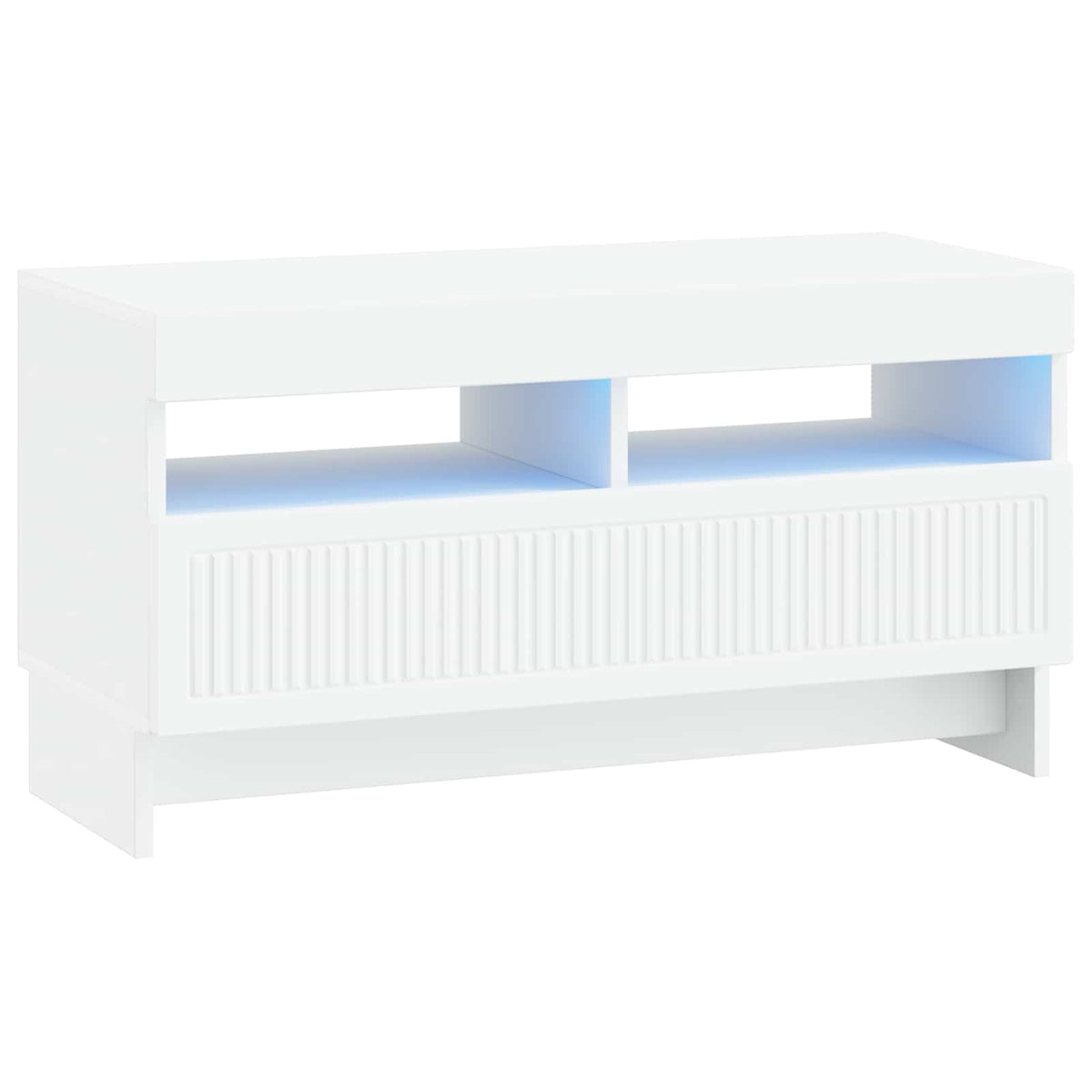 LED TV Cabinet ALKMAAR 81 x 35 x 43 cm White Engineered Wood