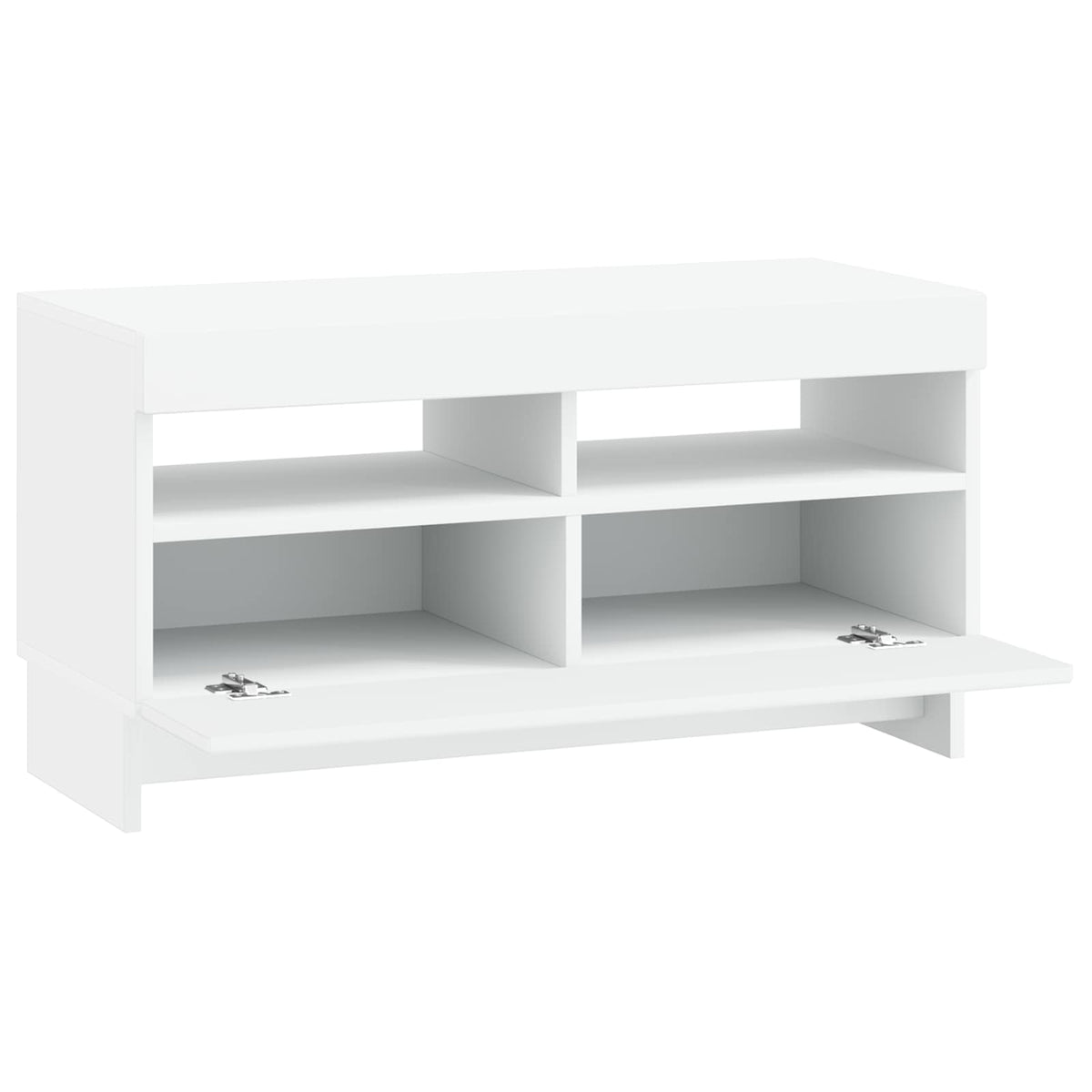 LED TV Cabinet ALKMAAR 81 x 35 x 43 cm White Engineered Wood