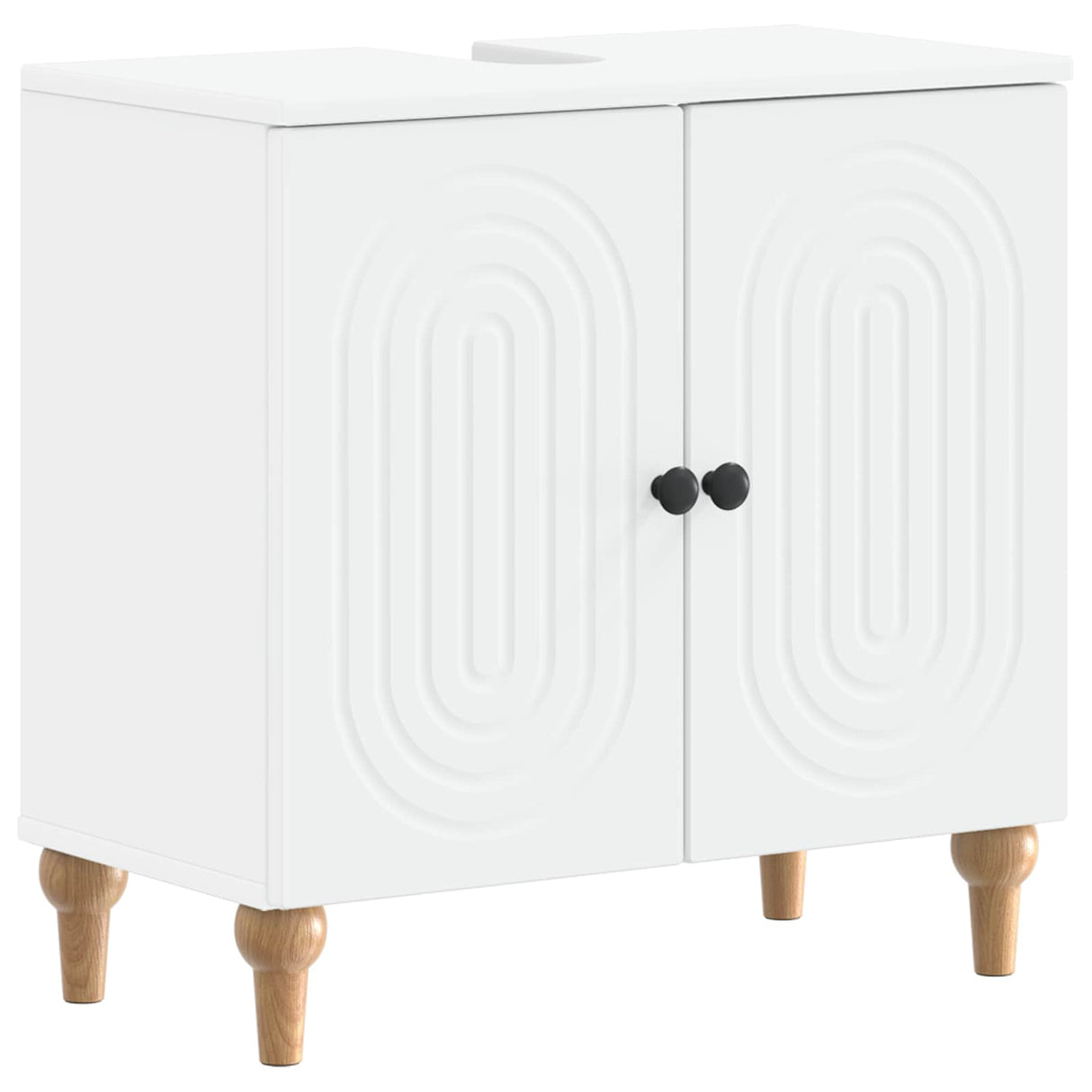 Bathroom Sink Cabinet ALKMAAR White 59.5 x 31.5 x 59 cm