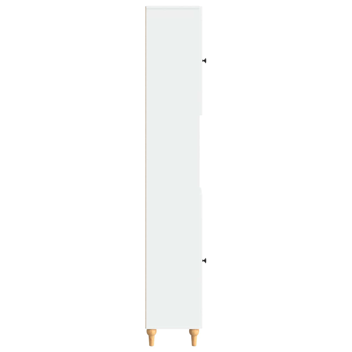 Bathroom Cabinet with Open Shelf ALKMAAR White 30 x 31 x 190 cm