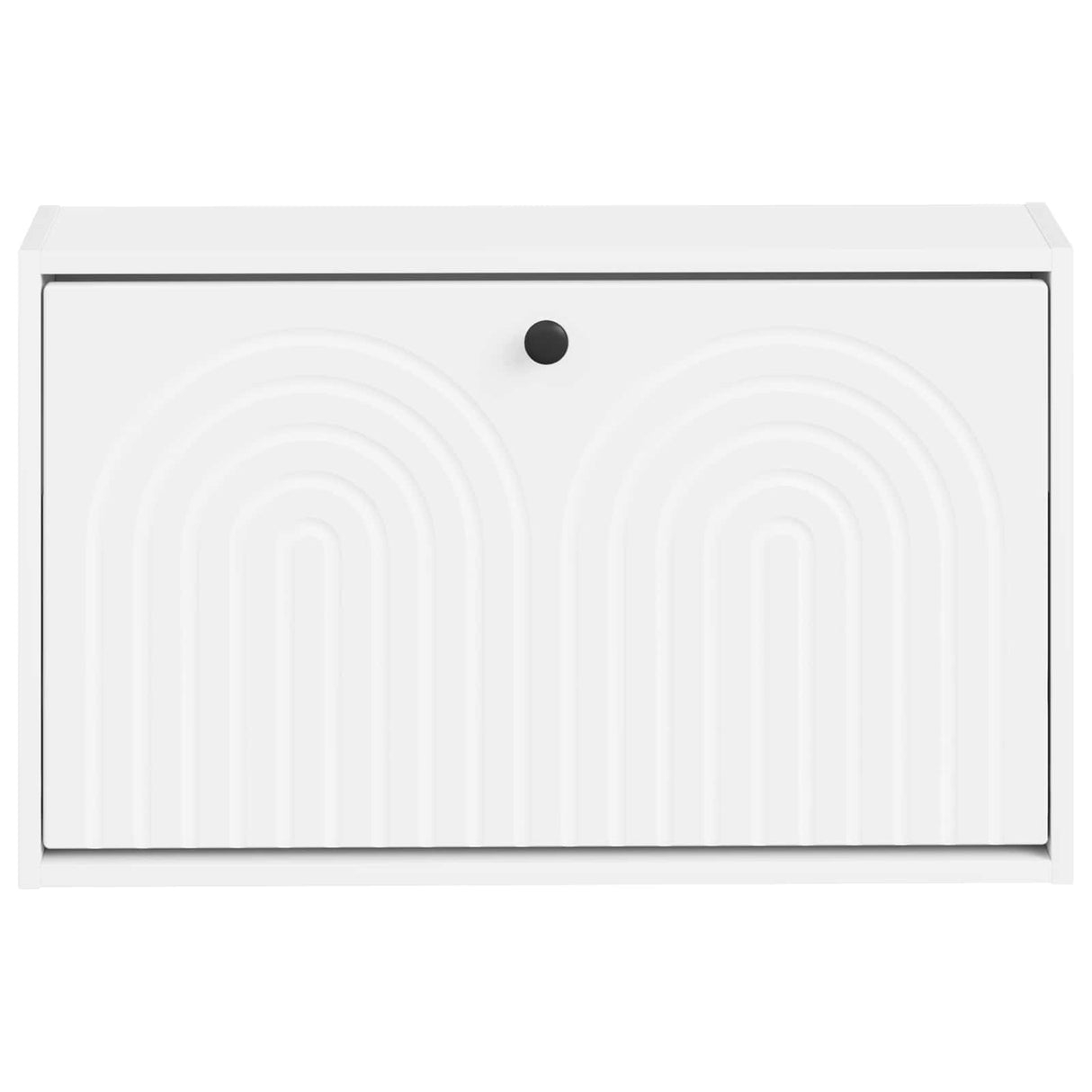 Wall-Mounted Shoe Cabinet ALKMAAR 71 x 17 x 43 cm White