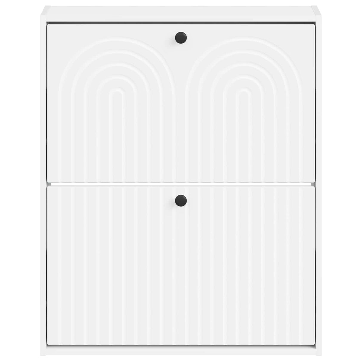 Wall-Mounted Shoe Cabinet ALKMAAR 71 x 17 x 86 cm White