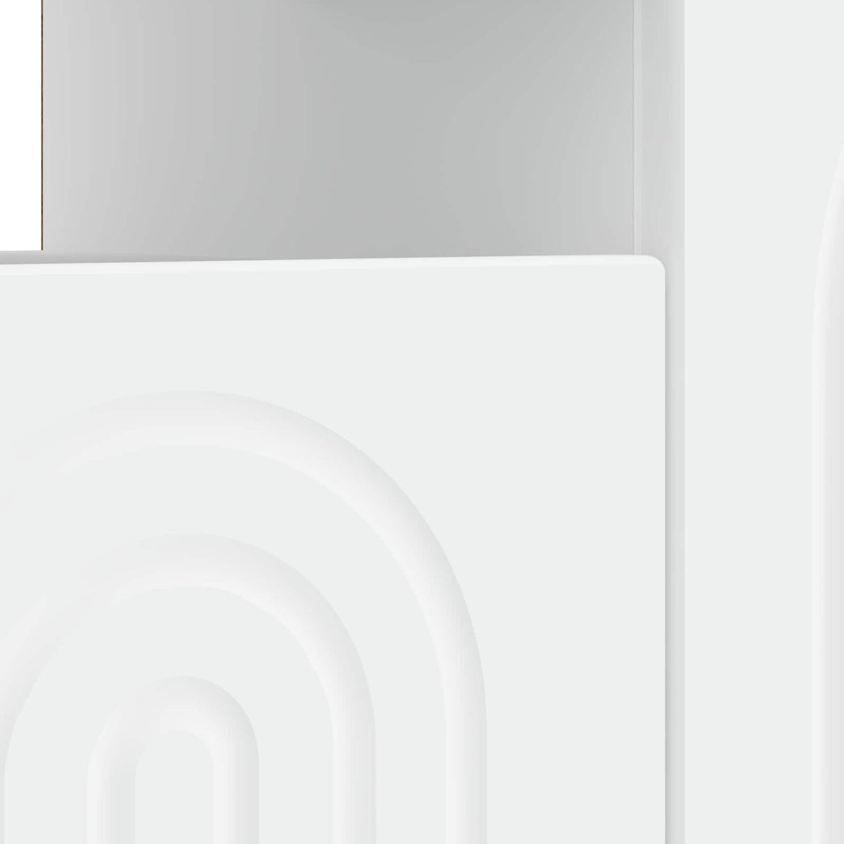 LED TV Cabinet ALKMAAR 153 x 35 x 43 cm White Engineered Wood