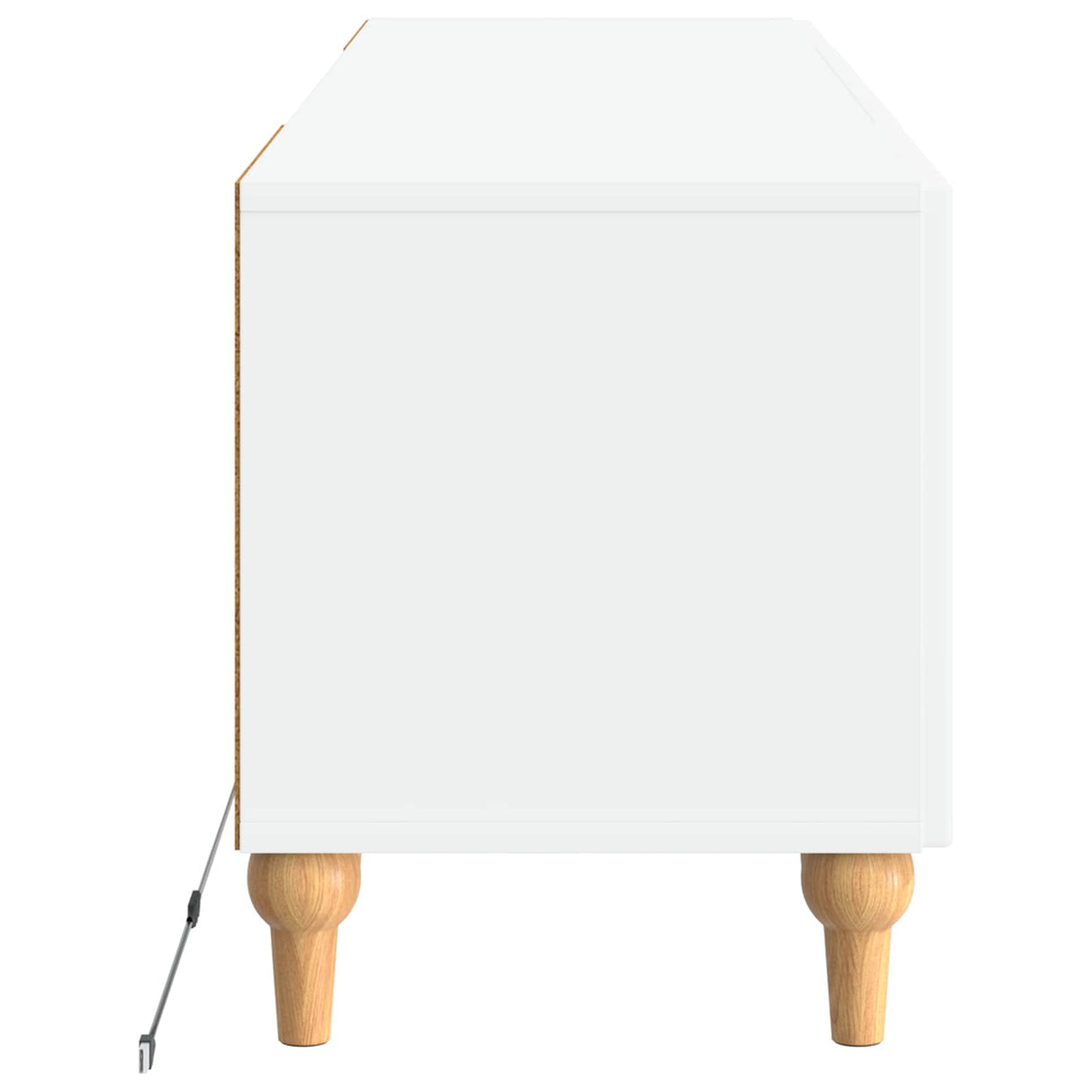 LED TV Cabinet ALKMAAR 153 x 35 x 43 cm White Engineered Wood