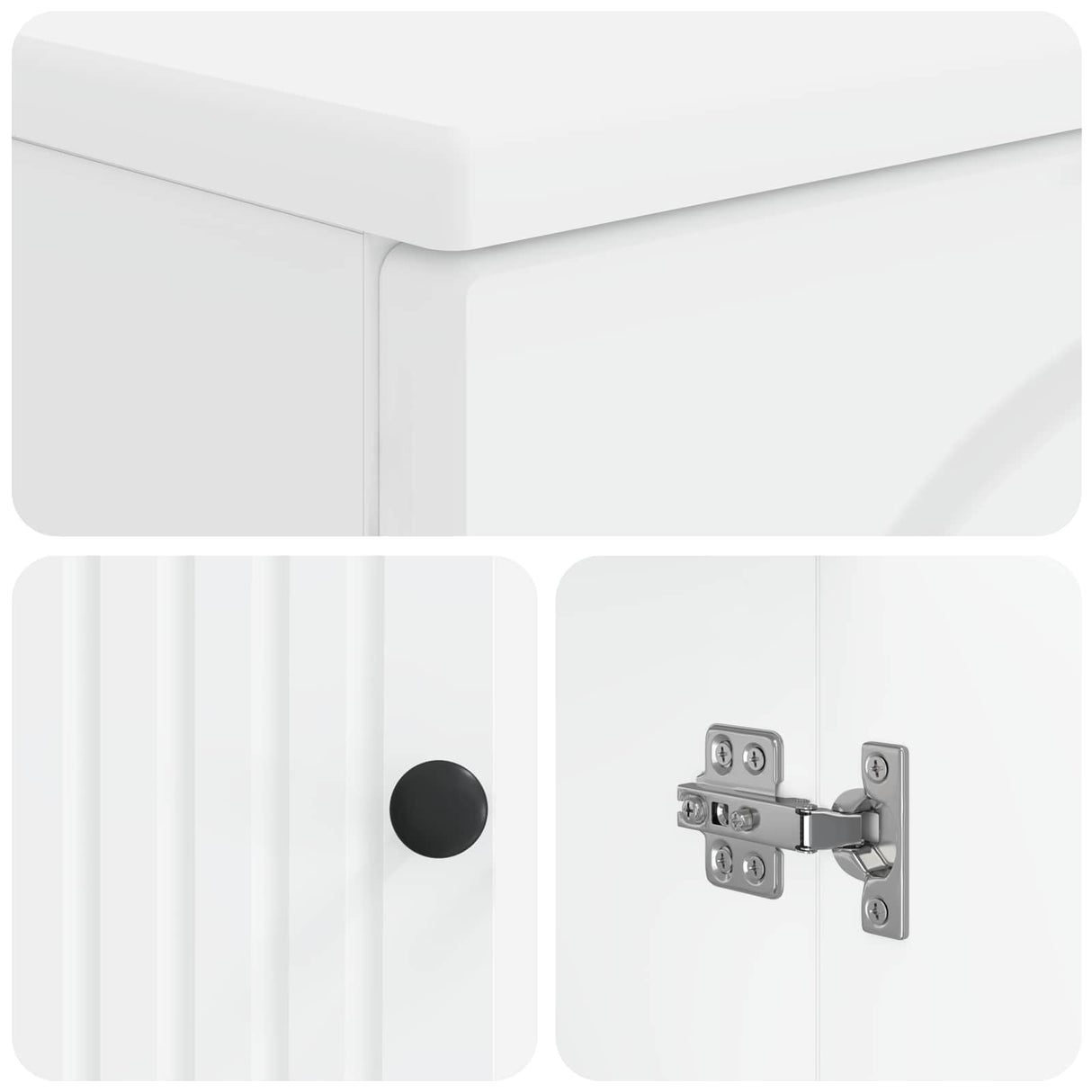 Toilet Cabinet ALKMAAR White 66 x 25.5 x 190 cm Engineered Wood