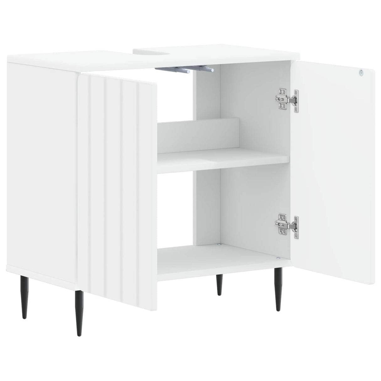 Bathroom Sink Cabinet ZWOLLE White 59.5 x 31.5 x 59 cm