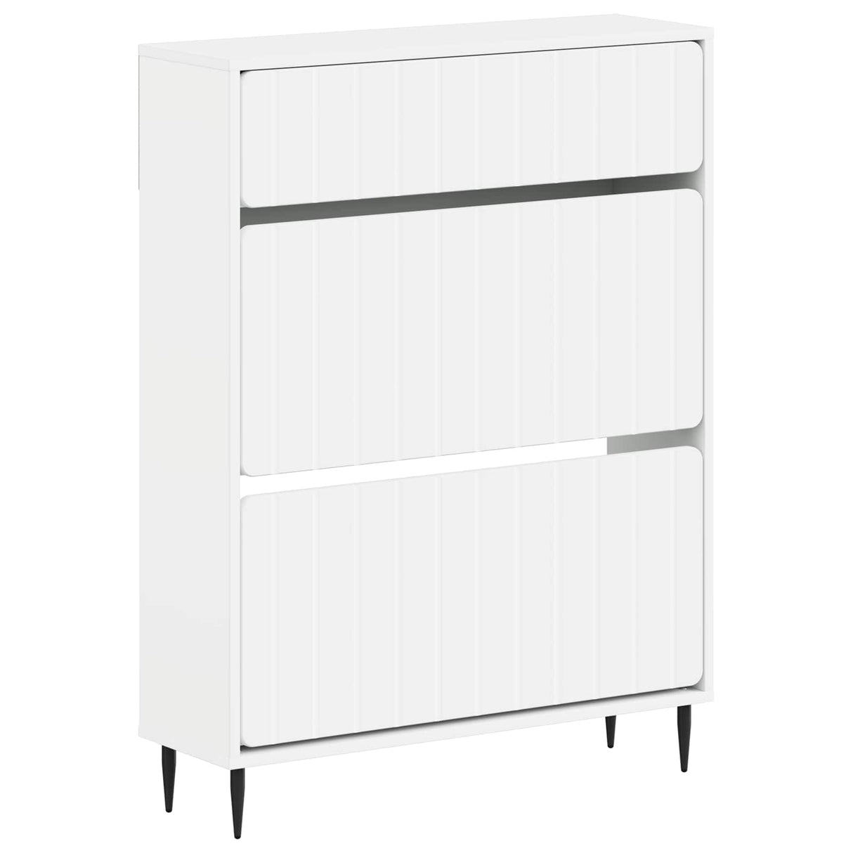 Shoe Cabinet ZWOLLE 78 x 24 x 103 cm Engineered Wood White