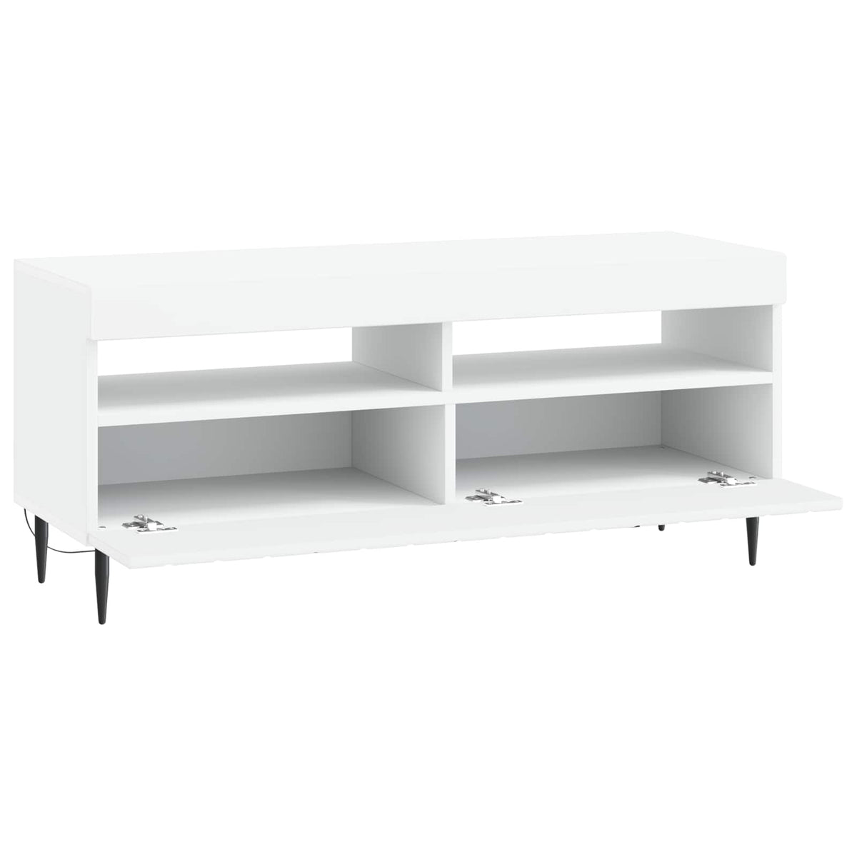 LED TV Cabinet ZWOLLE 100 x 35 x 43 cm White Engineered Wood