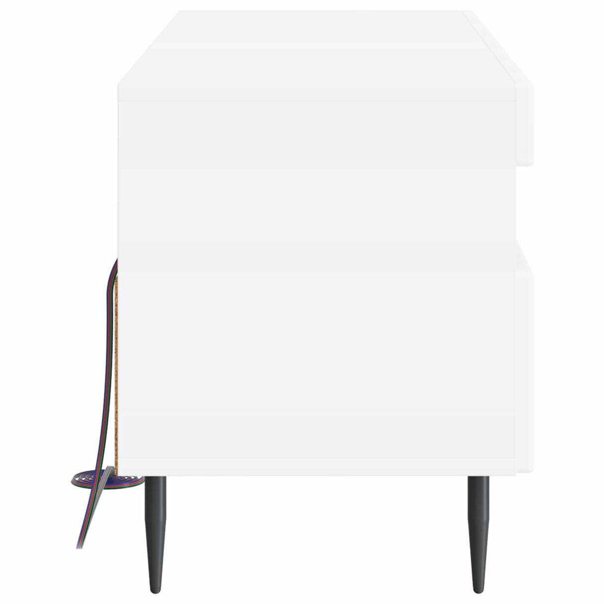 LED TV Cabinet ZWOLLE 100 x 35 x 43 cm White Engineered Wood