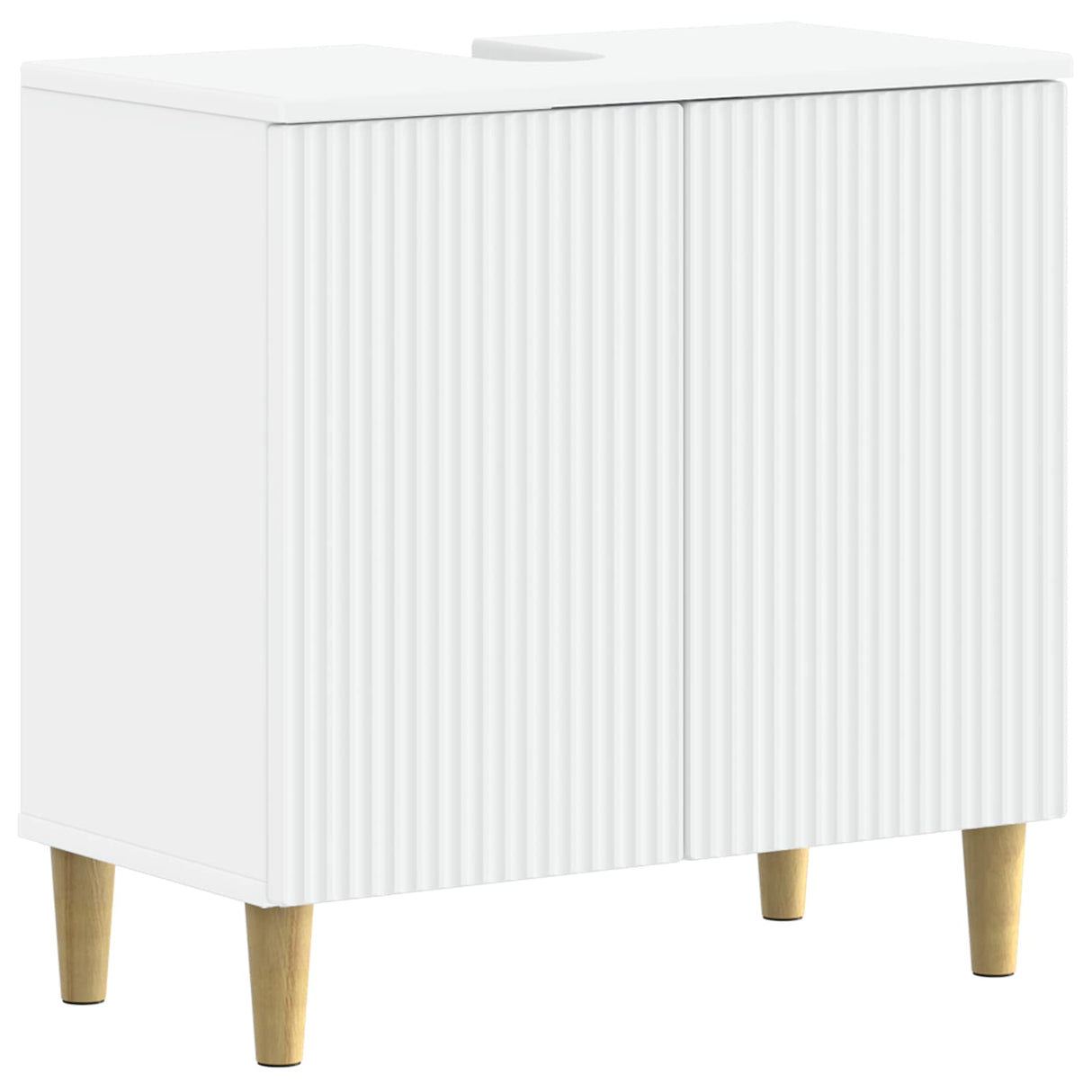Bathroom Sink Cabinet ARNHEM White 59.5 x 31.5 x 59 cm