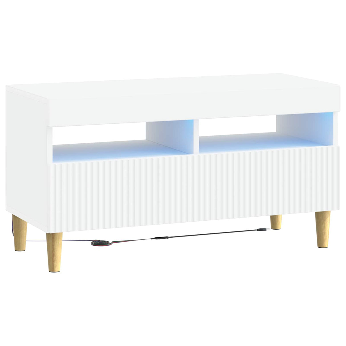 LED TV Cabinet ARNHEM 81 x 35 x 43 cm White Engineered Wood