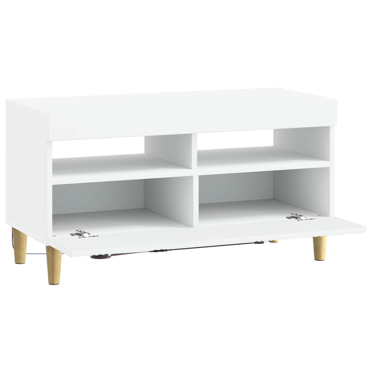 LED TV Cabinet ARNHEM 81 x 35 x 43 cm White Engineered Wood