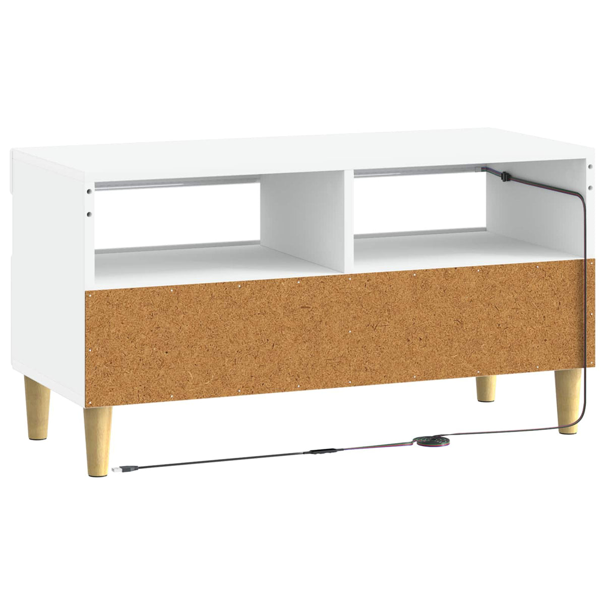 LED TV Cabinet ARNHEM 81 x 35 x 43 cm White Engineered Wood
