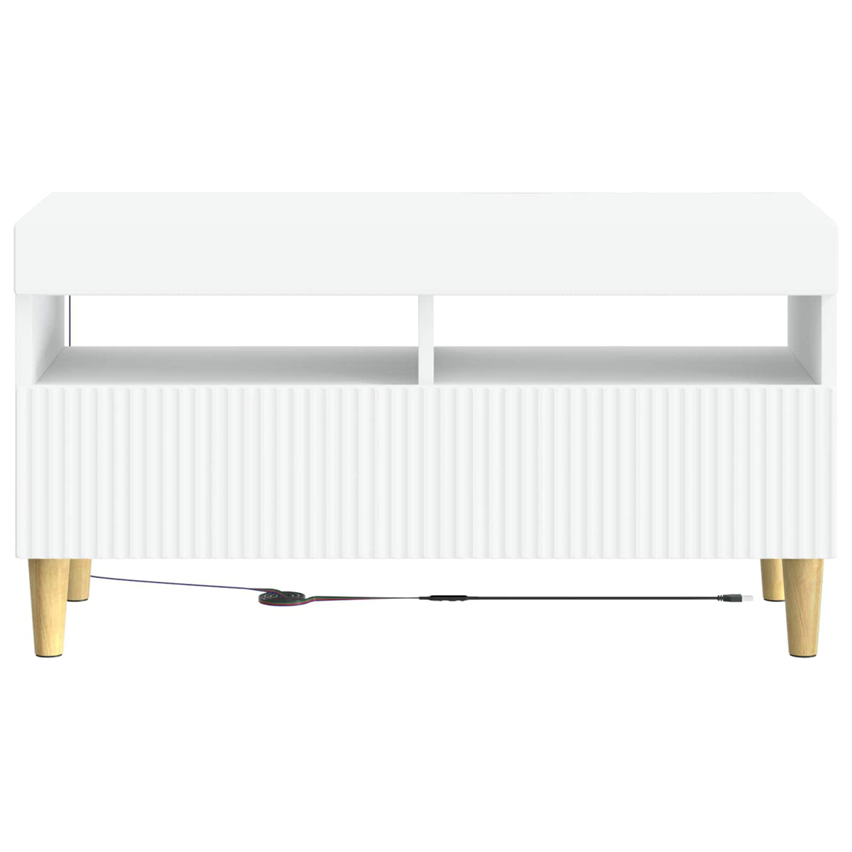 LED TV Cabinet ARNHEM 81 x 35 x 43 cm White Engineered Wood