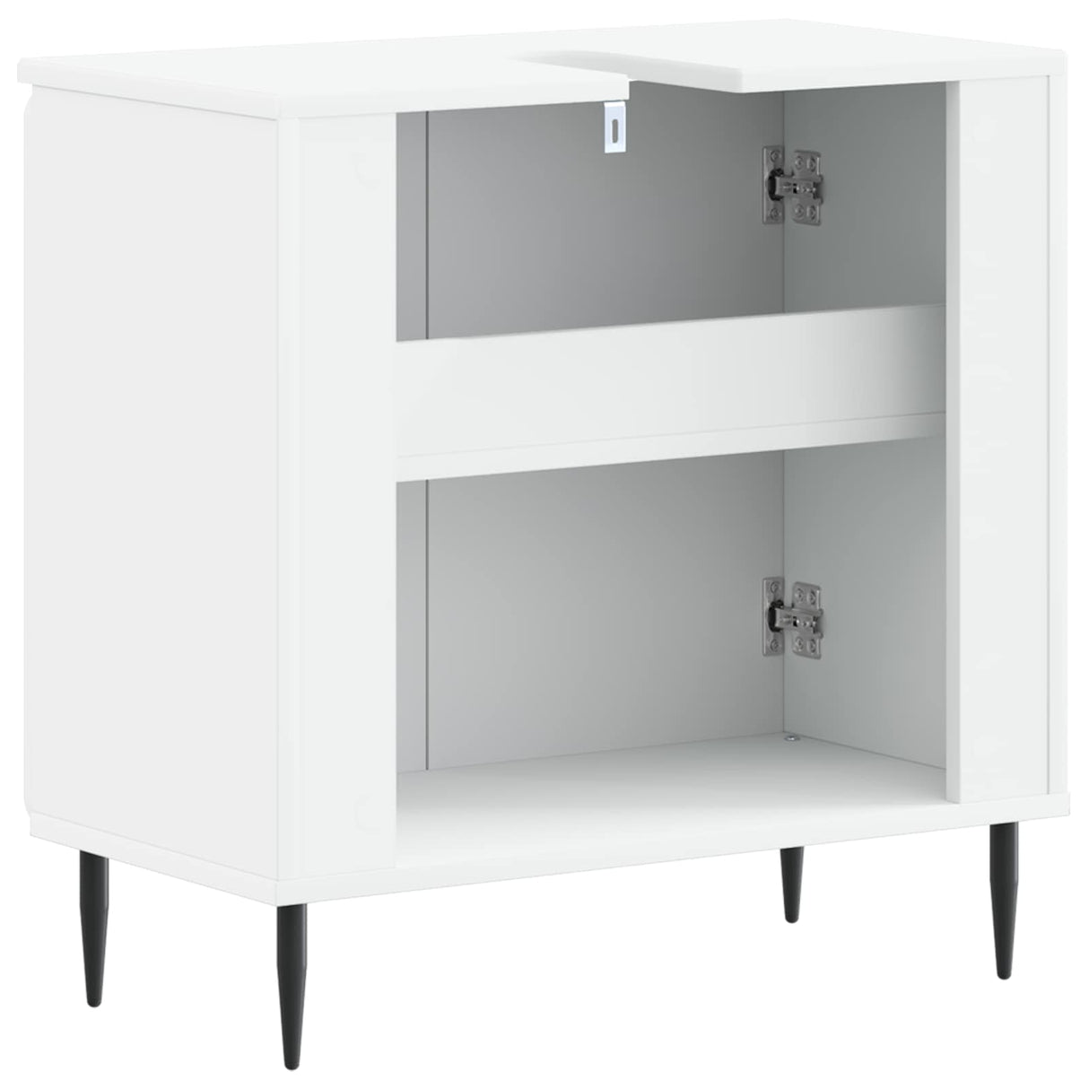 Bathroom Sink Cabinet HAARLEM White 59.5 x 31.5 x 59 cm