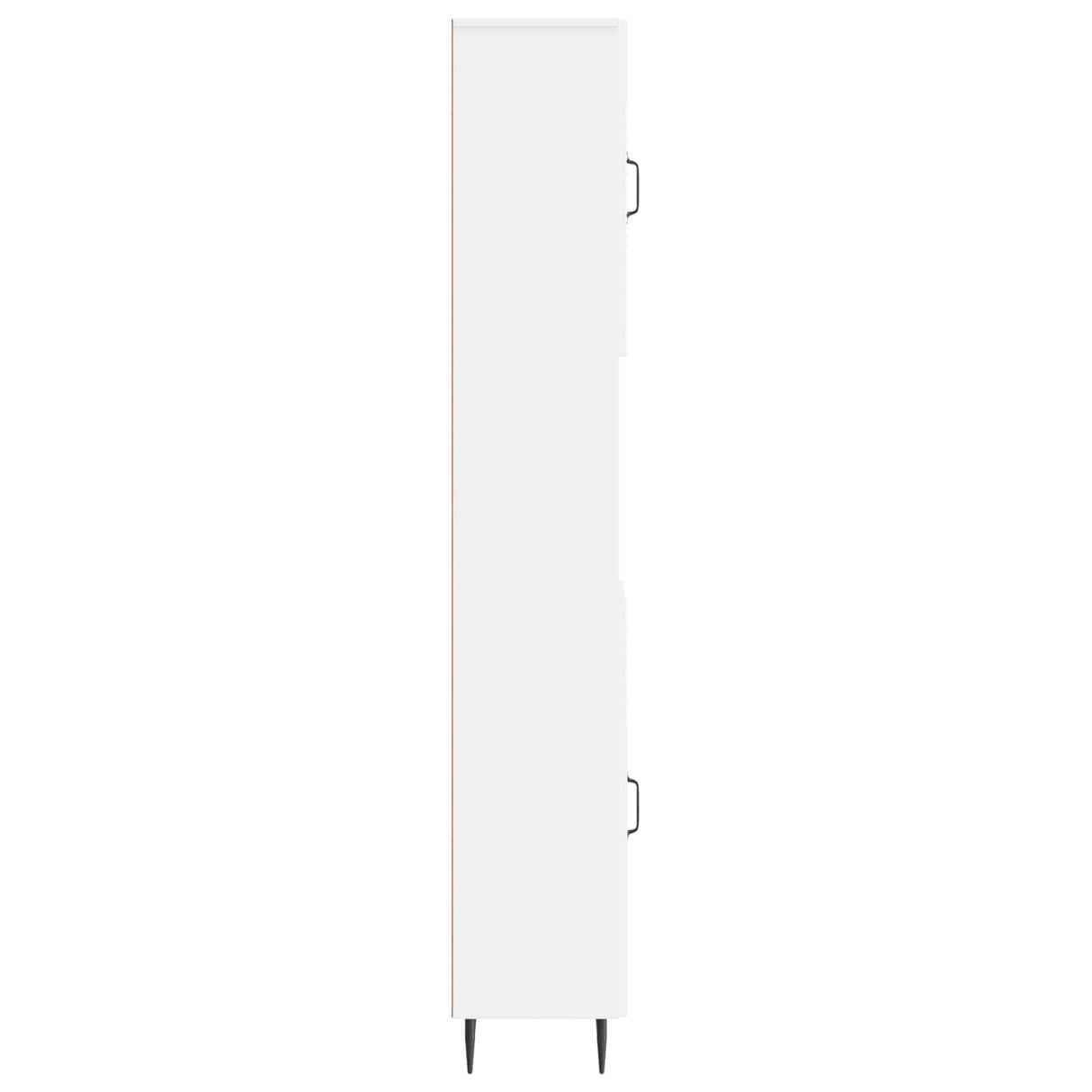 Bathroom Cabinet with Open Shelf HAARLEM White 30 x 31 x 190 cm