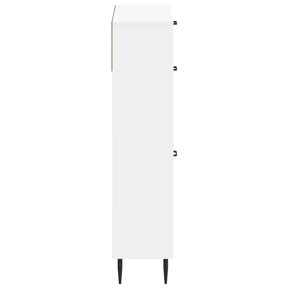 Shoe Cabinet HAARLEM 78 x 24 x 103 cm Engineered Wood White