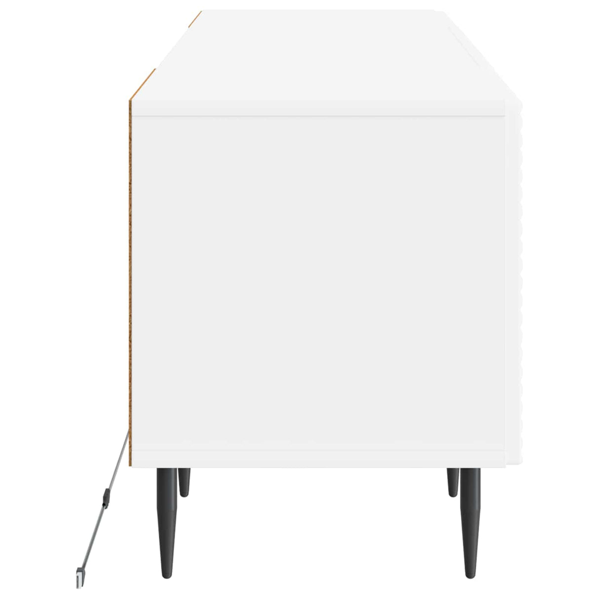 LED TV Cabinet HAARLEM 153 x 35 x 43 cm White Engineered Wood