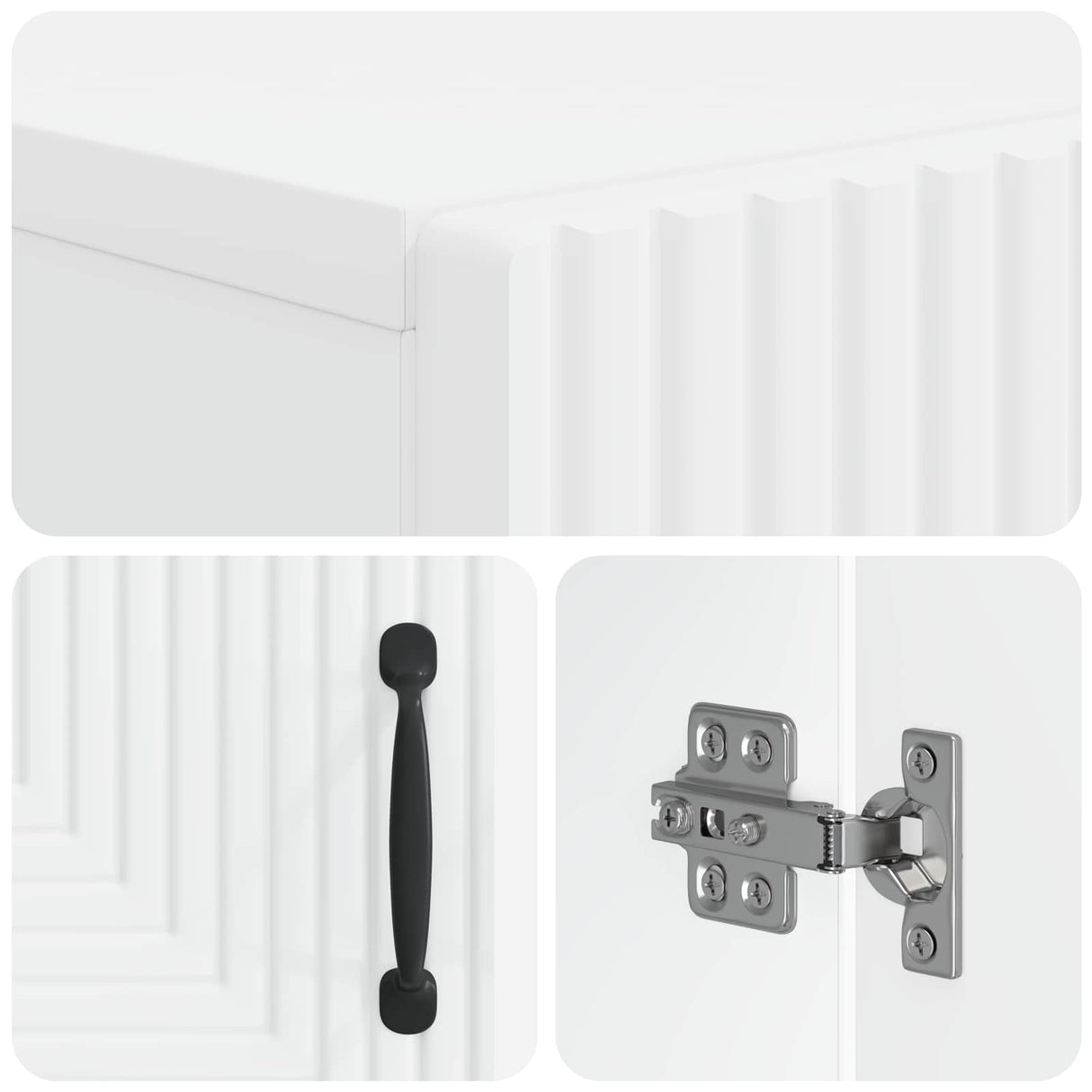 Toilet Cabinet HAARLEM White 66 x 25.5 x 190 cm Engineered Wood