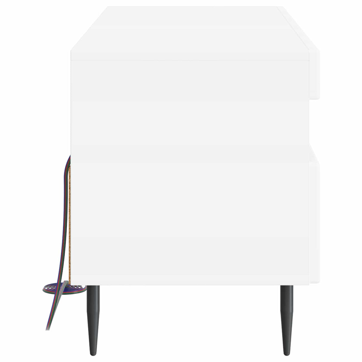 LED TV Cabinet HAARLEM 100 x 35 x 43 cm White Engineered Wood
