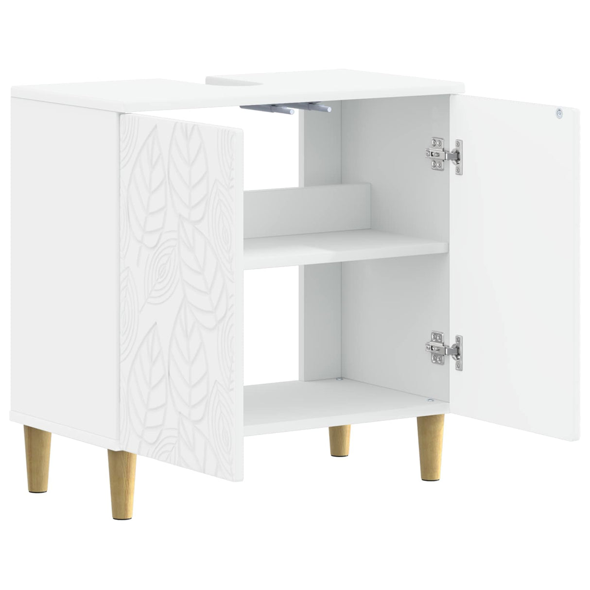 Bathroom Sink Cabinet DELFT White 59.5 x 31.5 x 59 cm